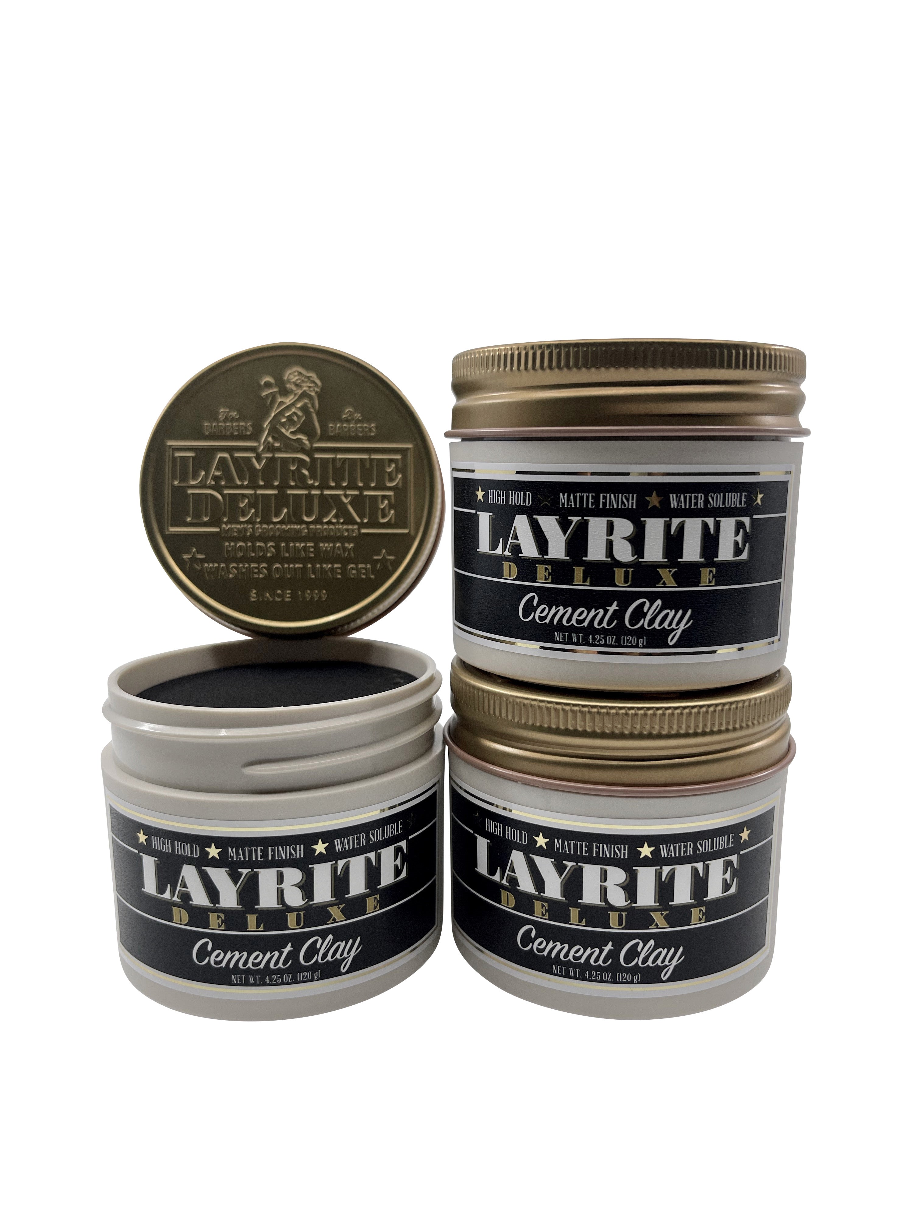 Layrite Deluxe Cement Clay 4.25 OZ Set of 3