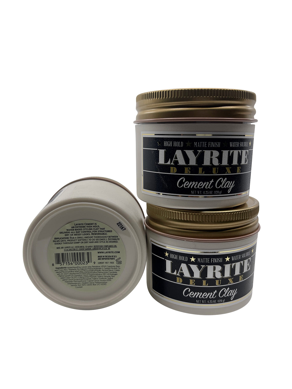 Layrite Deluxe Cement Clay 4.25 OZ Set of 3