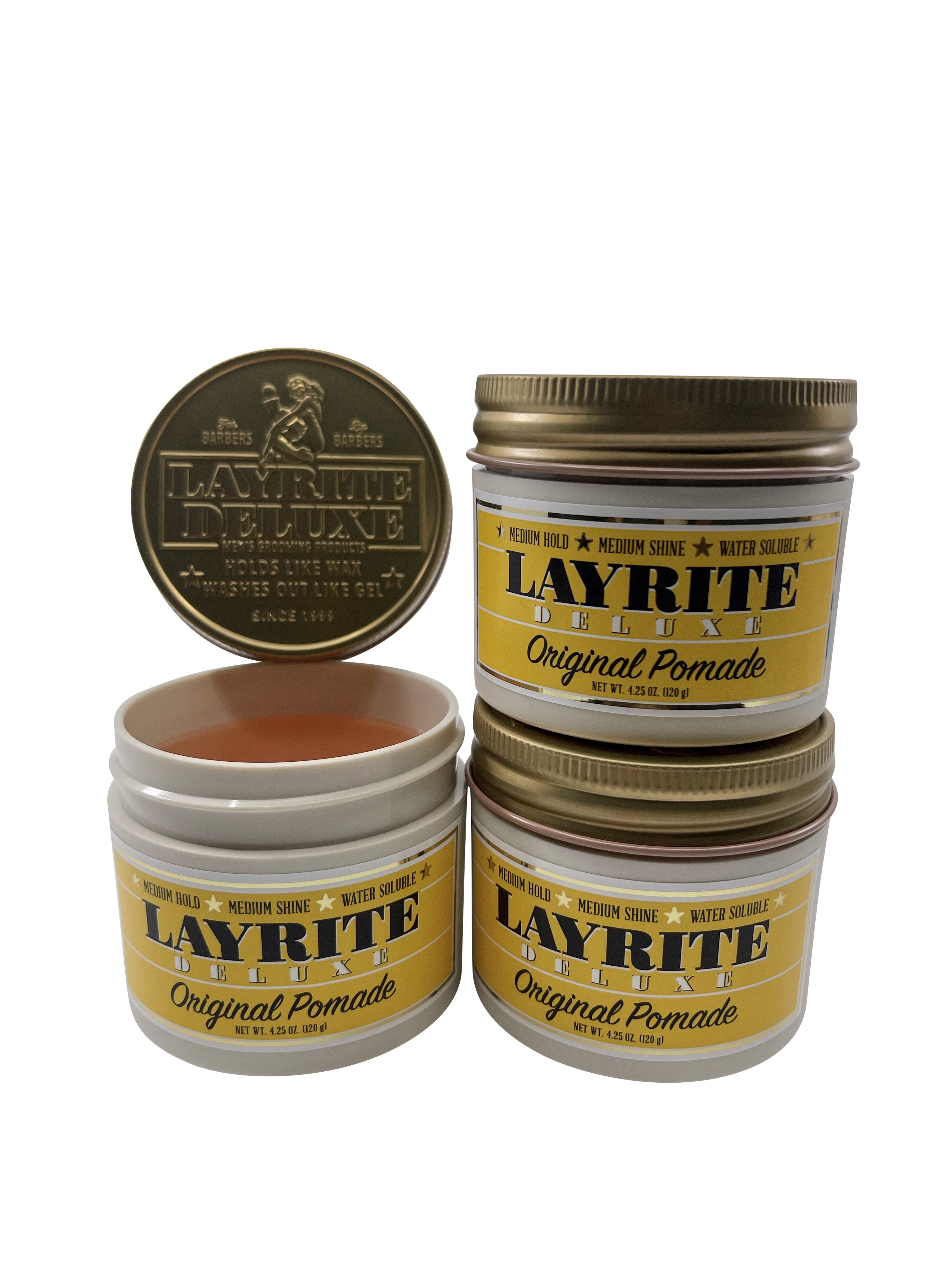 Layrite Deluxe Original Pomade 4.25 OZ Set of 3