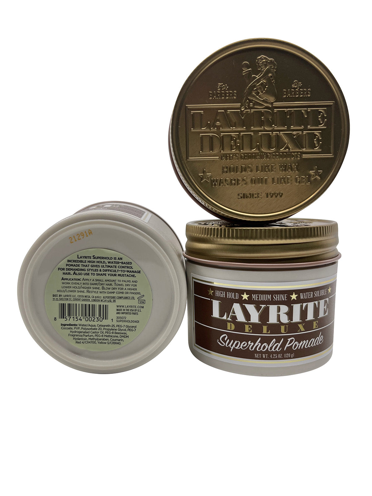 Layrite Deluxe Superhold Pomade 4.25 OZ Set of 3