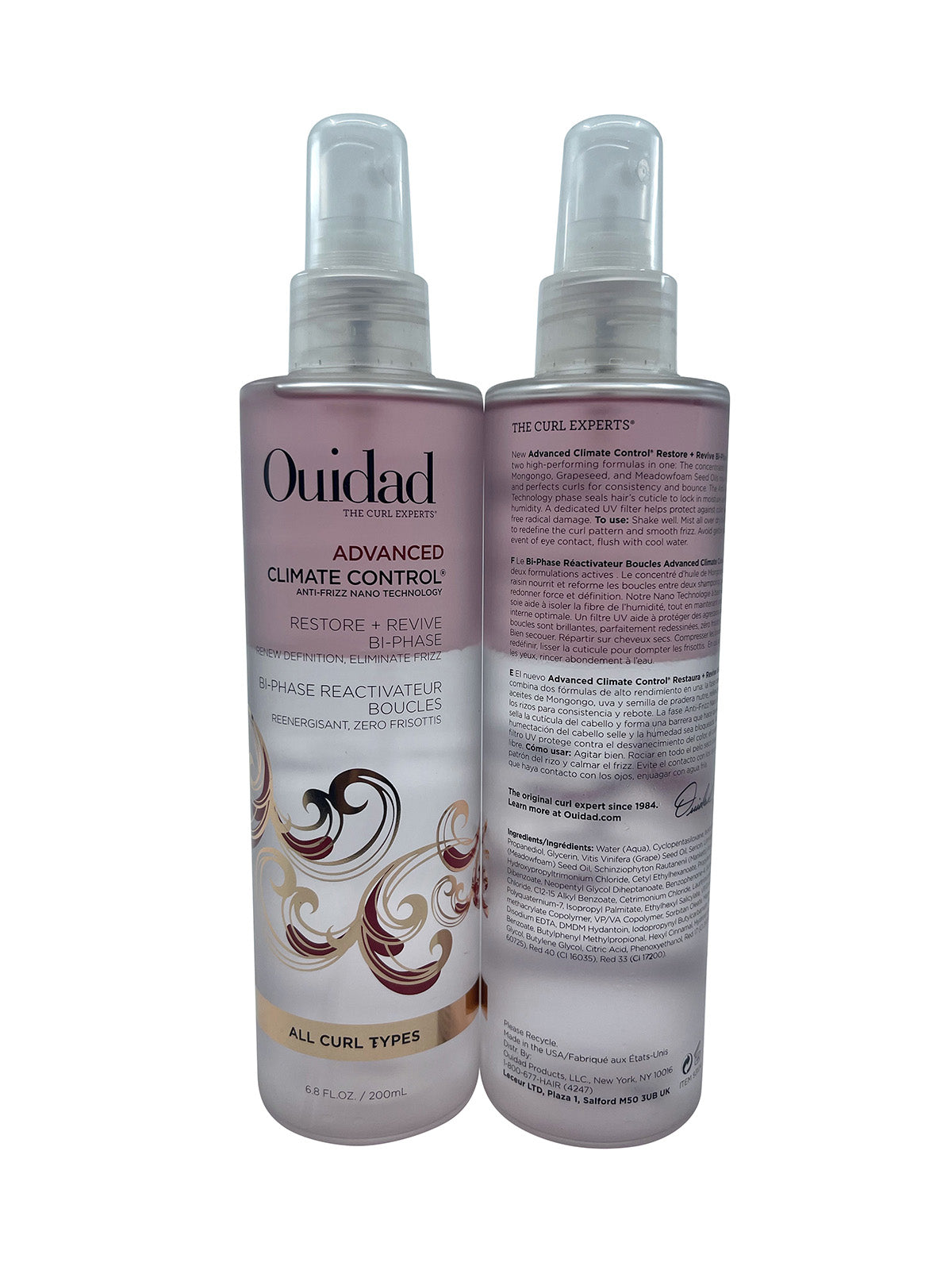 Ouidad Advanced Climate Control Bi-Phase Restore & Revive 6.8 OZ Set of 2