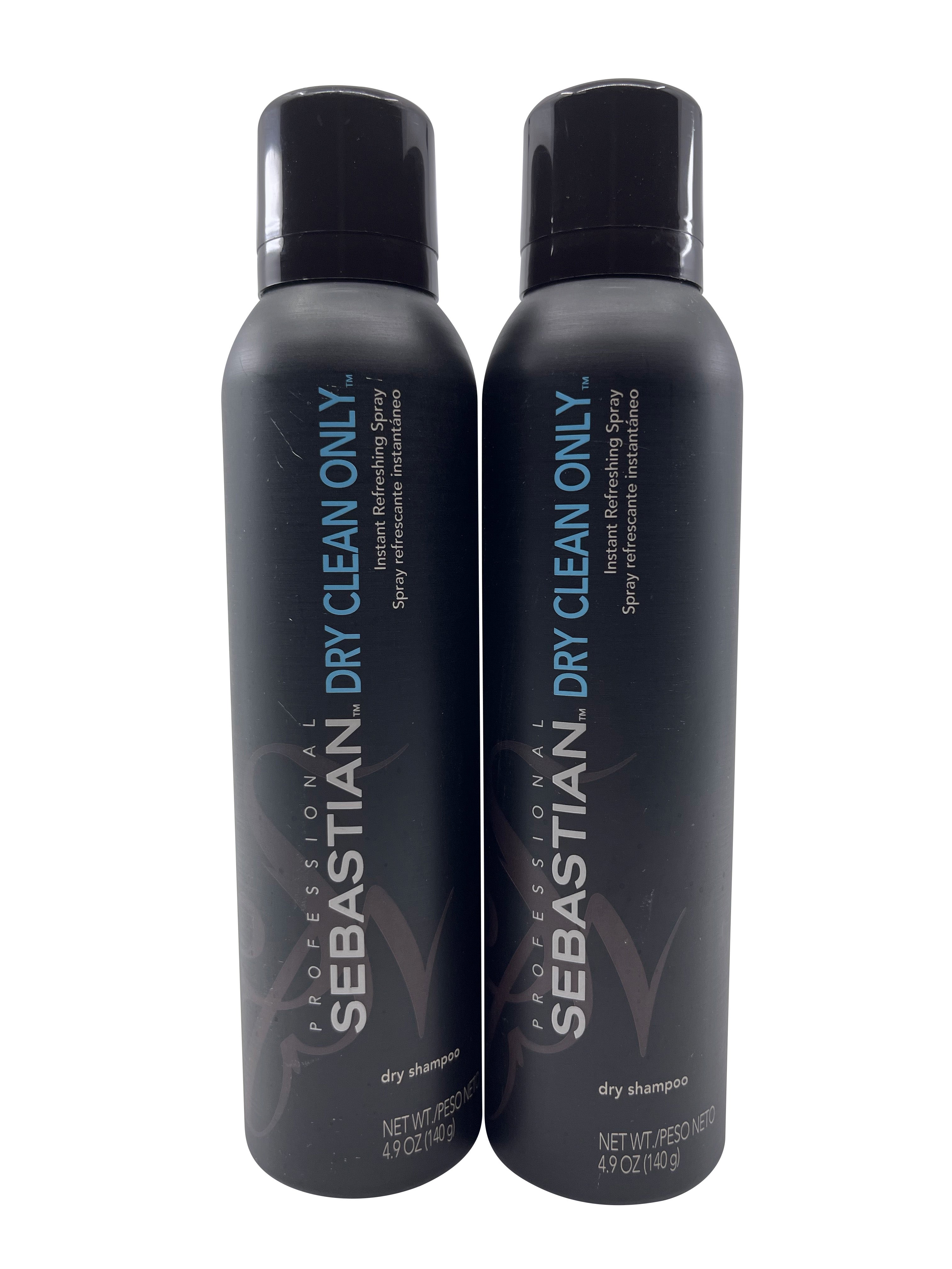 Sebastian Dry Clean Only Instant Refreshing Spray Dry Shampoo 4.9 OZ Set of 2