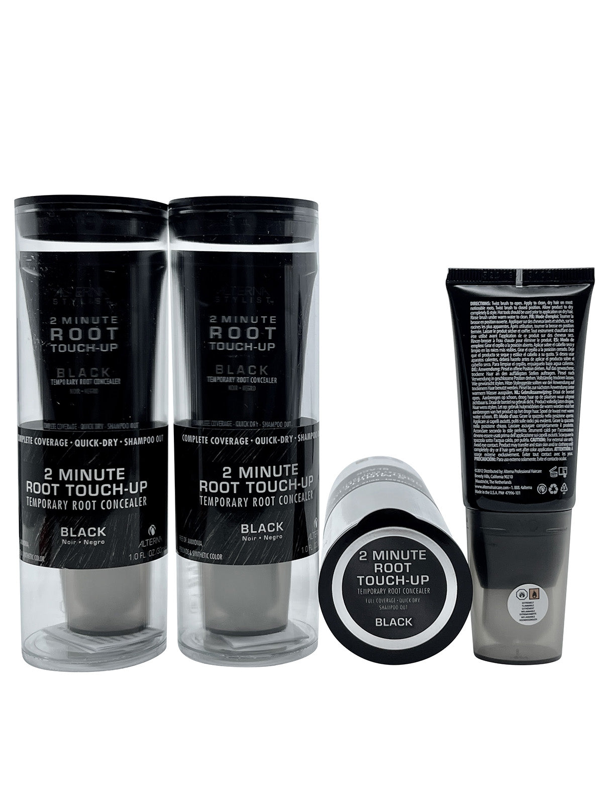 Alterna Stylist 2 Minute Root Touch Up Temporary Root Concealer Black 1 OZ 3 pk