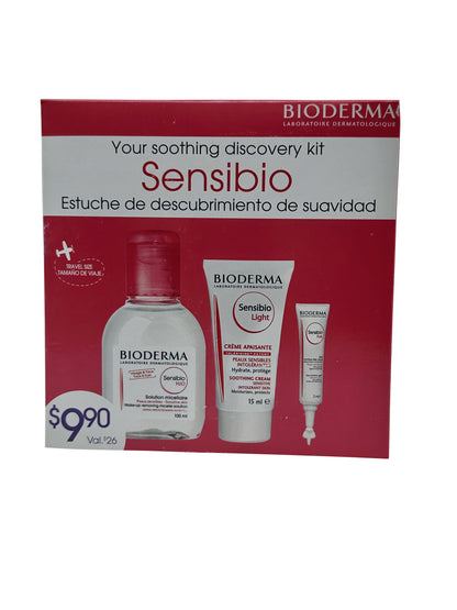 Bioderma Sensibio Soothing Discovery Set 3 Piece Set