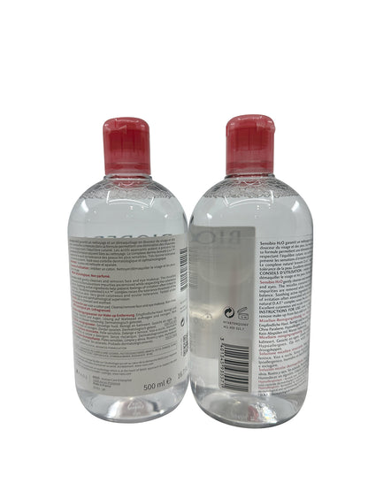 Bioderma Sensibio H2O Micellar Makeup Remover Sensitive Skin 16.7 OZ Set of 2