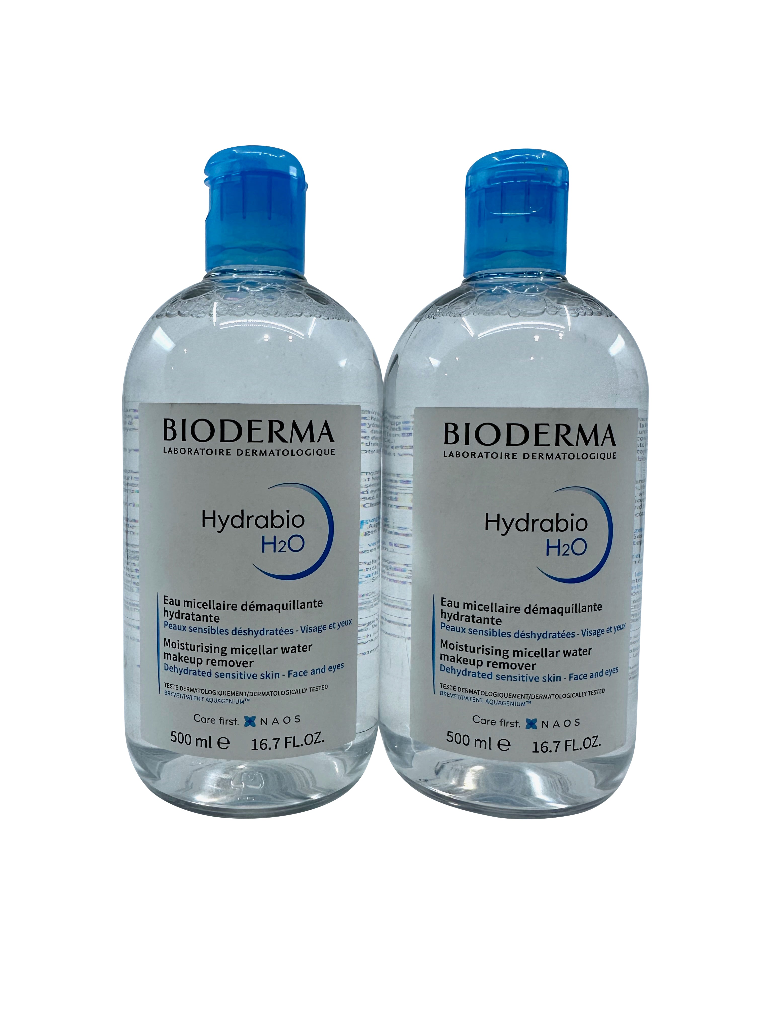 Bioderma Hydrabio H2O Moisturizing Micellar Water 16.7 OZ PACK of 2