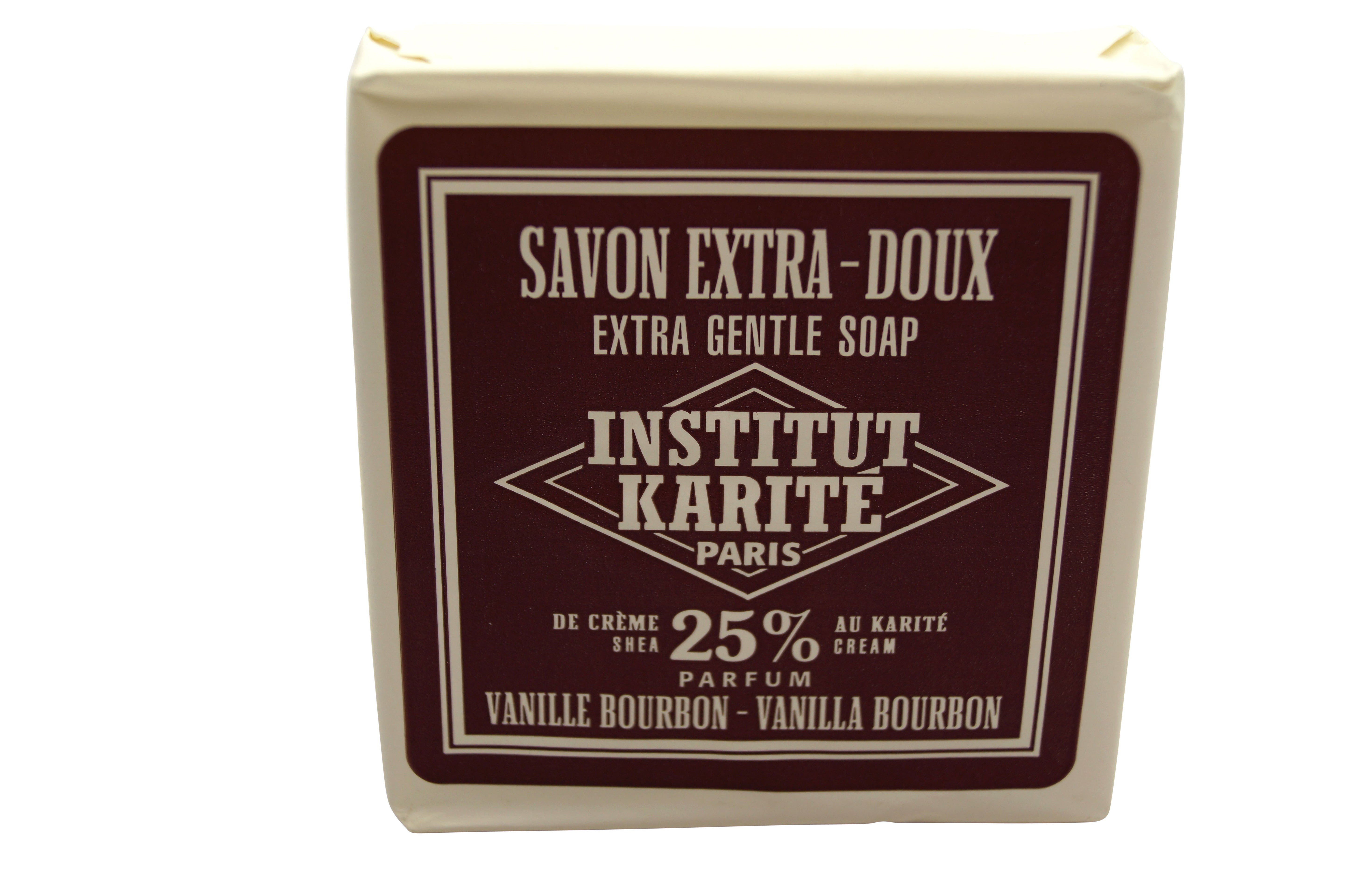 Institut Karite Paris Extra Gentle Soap 25 % Shea Butter  3.4 oz Vanilla Bourbon