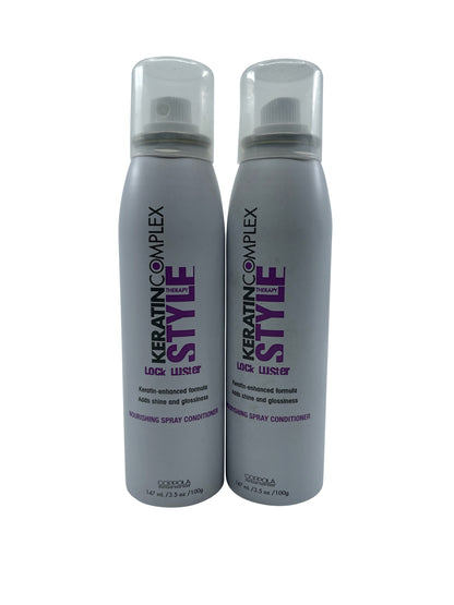 Keratin Complex Style Therapy Lock Luster Spray Conditioner 3.5 OZ Set of 2