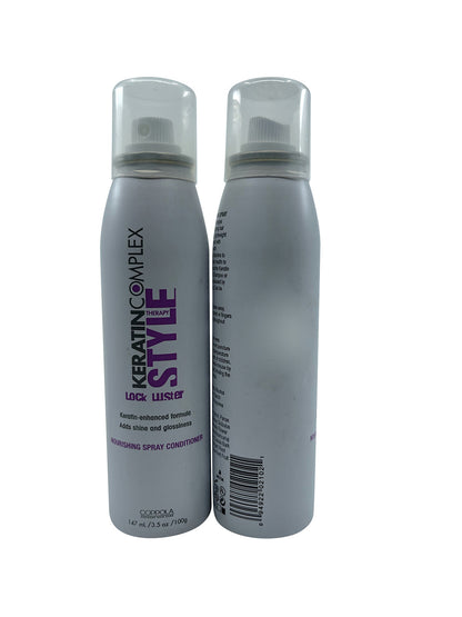 Keratin Complex Style Therapy Lock Luster Spray Conditioner 3.5 OZ Set of 2