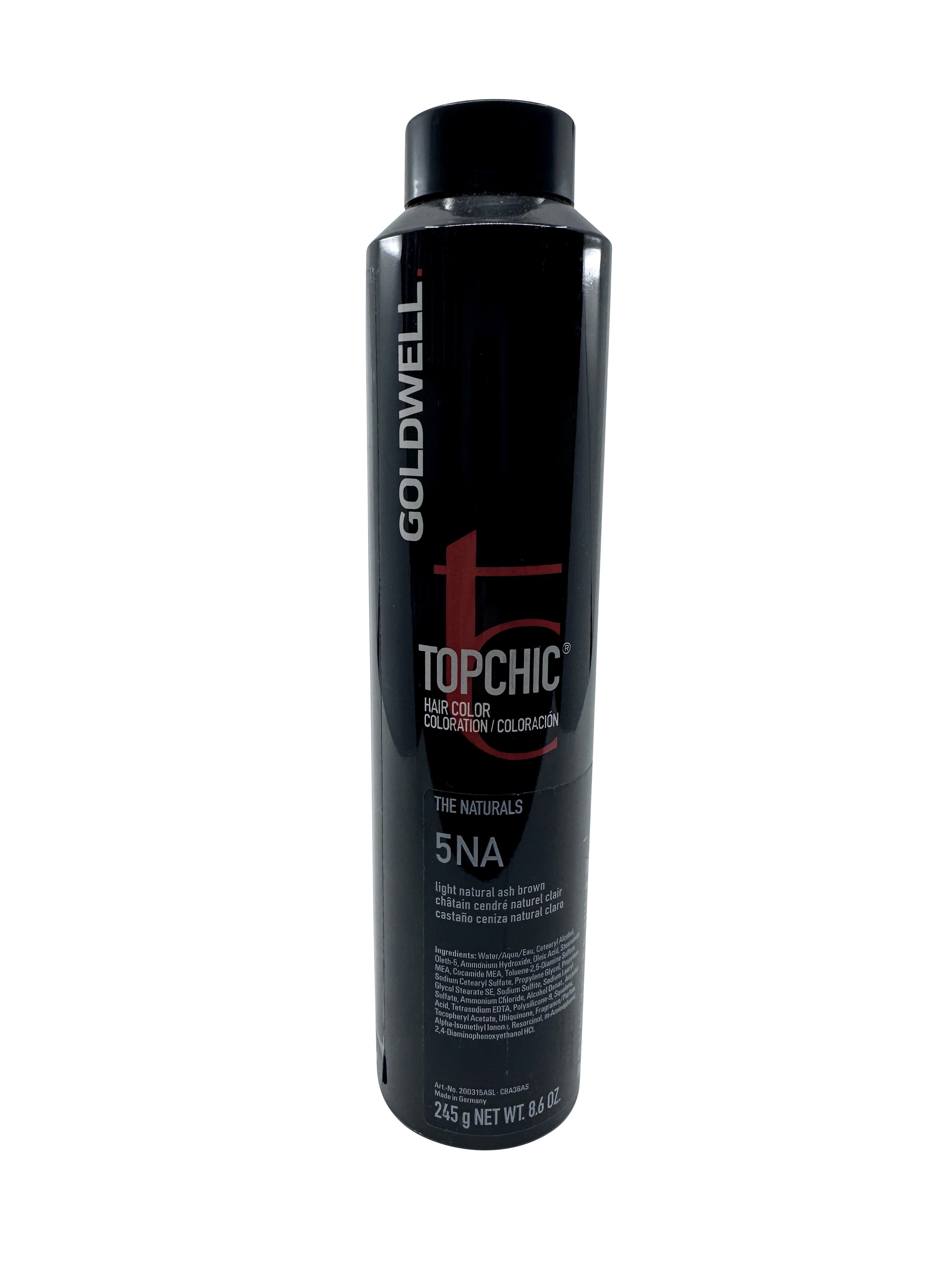 Goldwell Topchic Hair Color The Naturals 5NA Light Natural Ash Brown 8.6 OZ