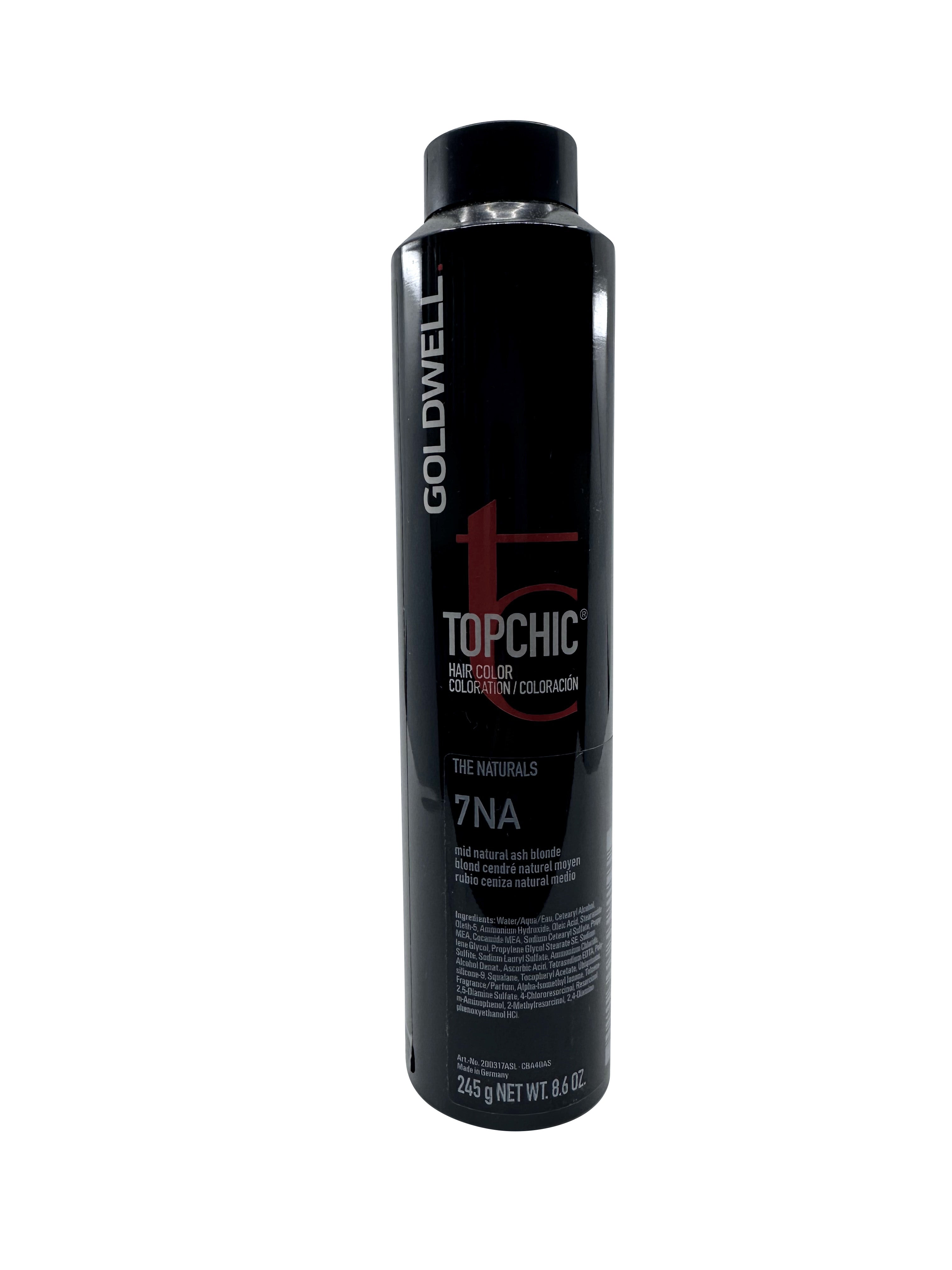 Goldwell Topchic Hair Color The Naturals 7NA Mid Natural Ash Blonde 8.6 OZ