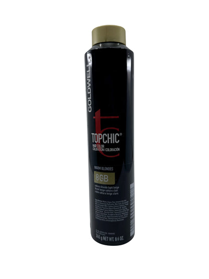 Goldwell Topchic Hair Color Warm Blondes 8GB Sahara Blonde Light Beige 8.6 OZ