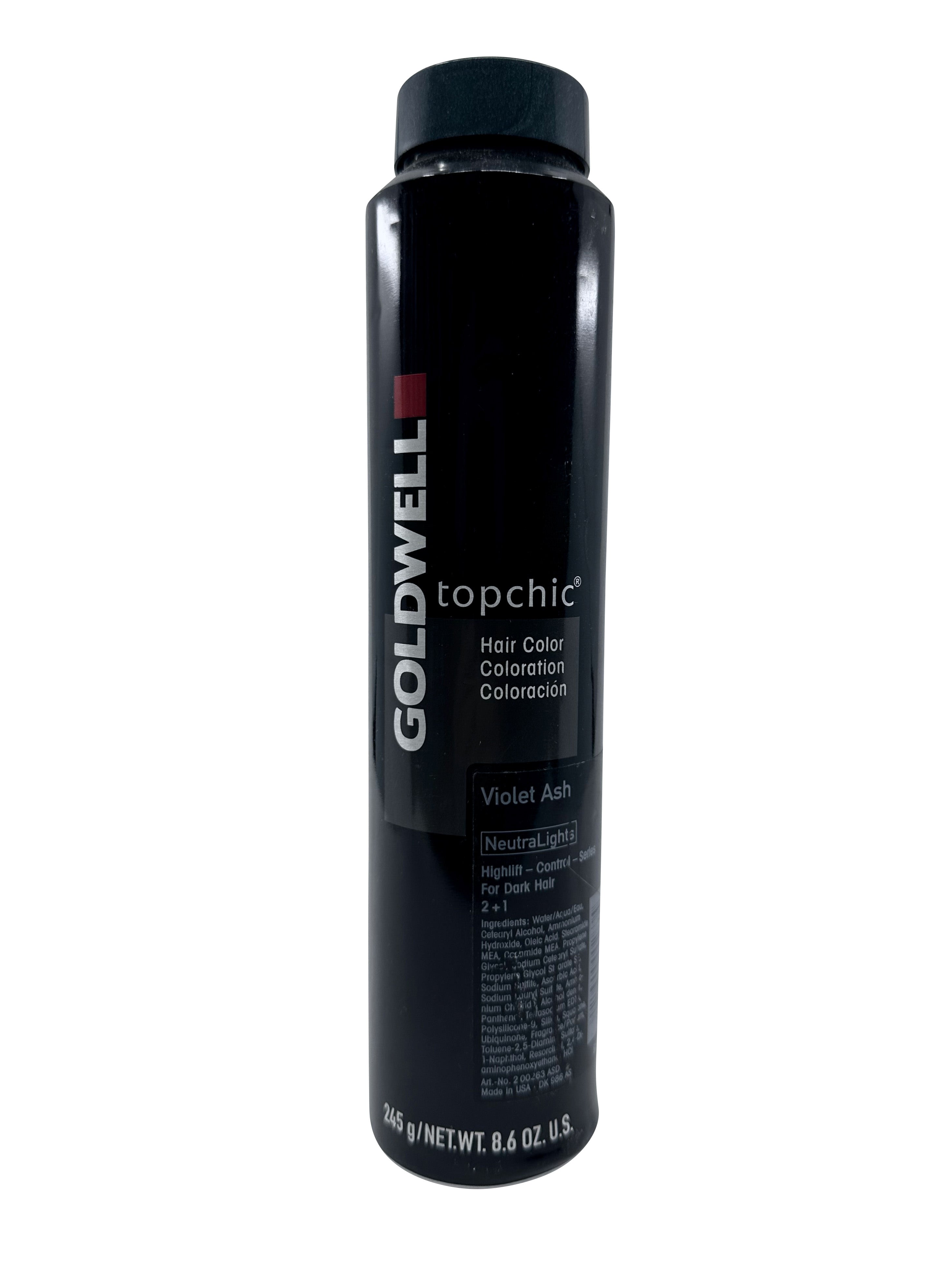 Goldwell Topchic Hair Color Violet Ash Natural Lights For Dark Hair 8.6 OZ