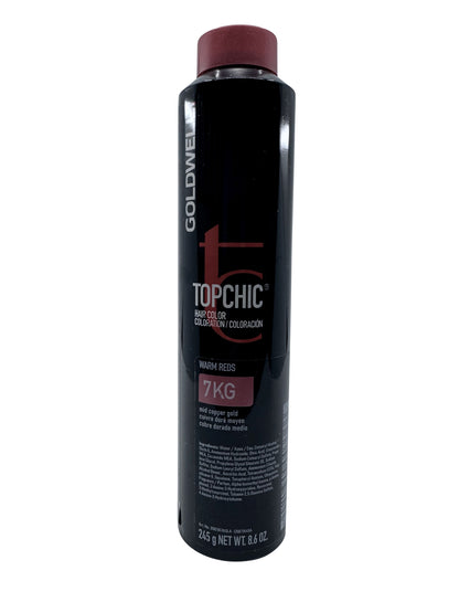 Goldwell Topchic Hair Color Warm Reds 7KG Mid Copper Gold 8.6 OZ