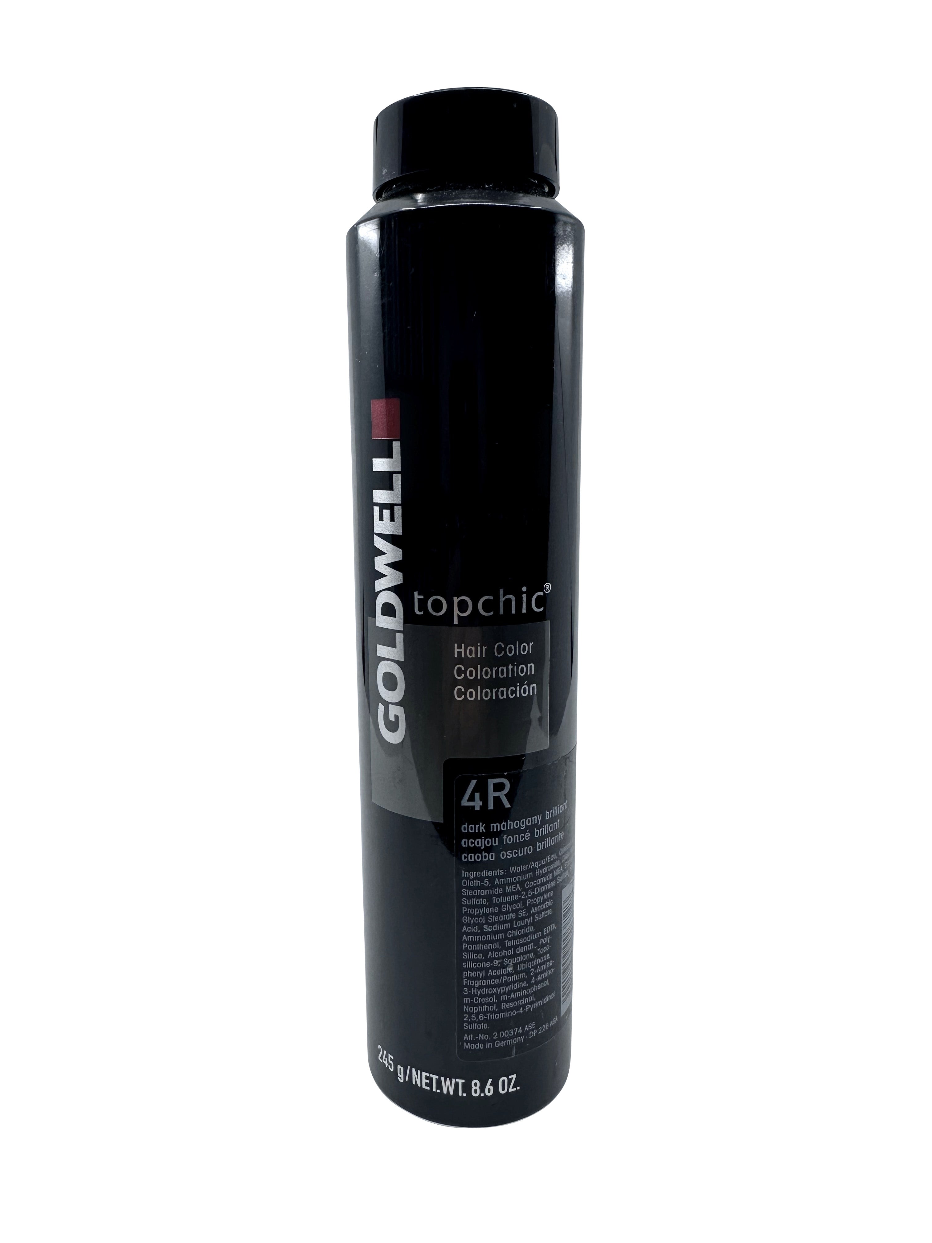 Goldwell Topchic Hair Color 4R Dark Mahogany Brilliant 8.6 OZ