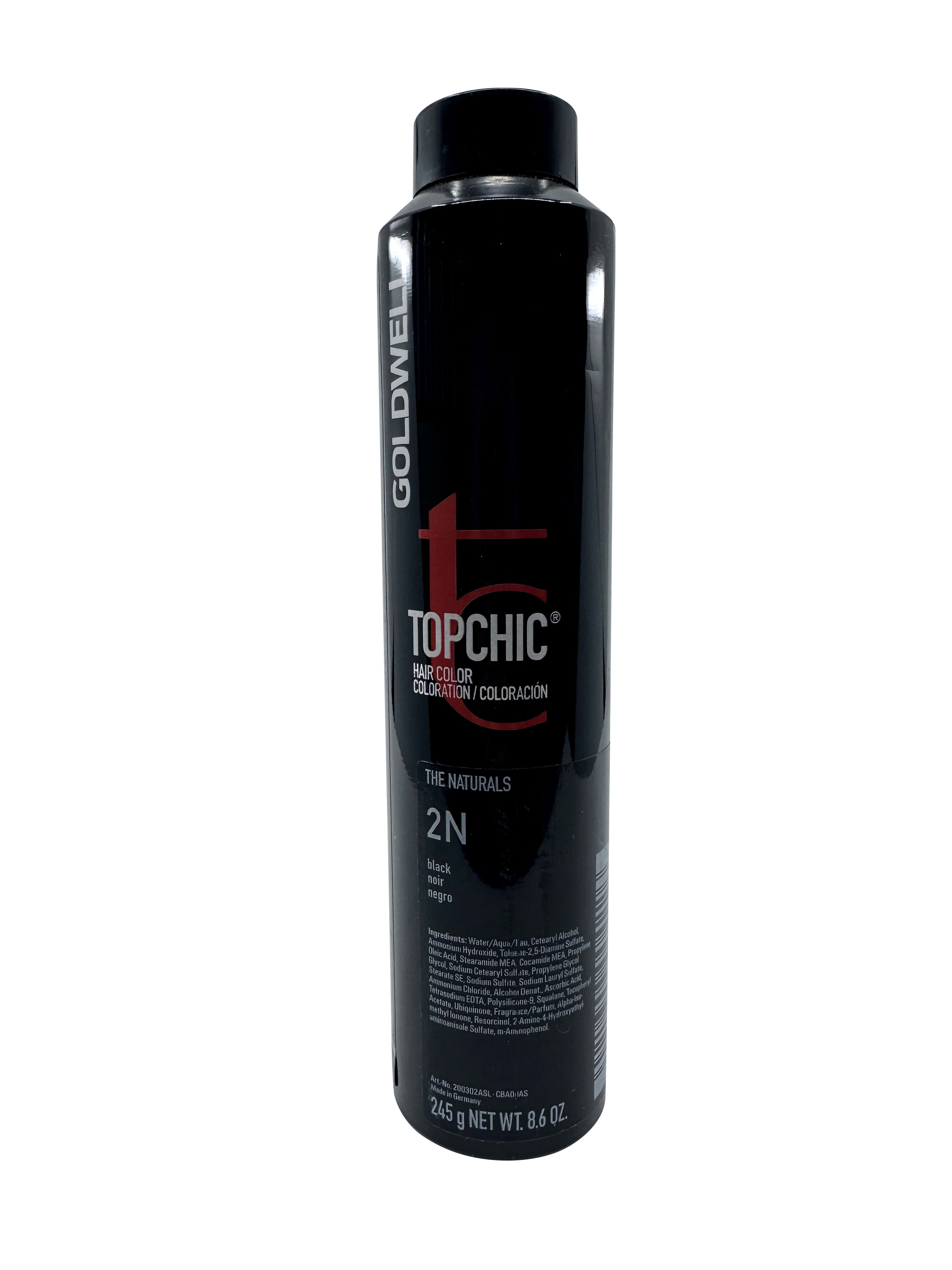 Goldwell Topchic Hair Color The Naturals 2N Black 8.6 OZ