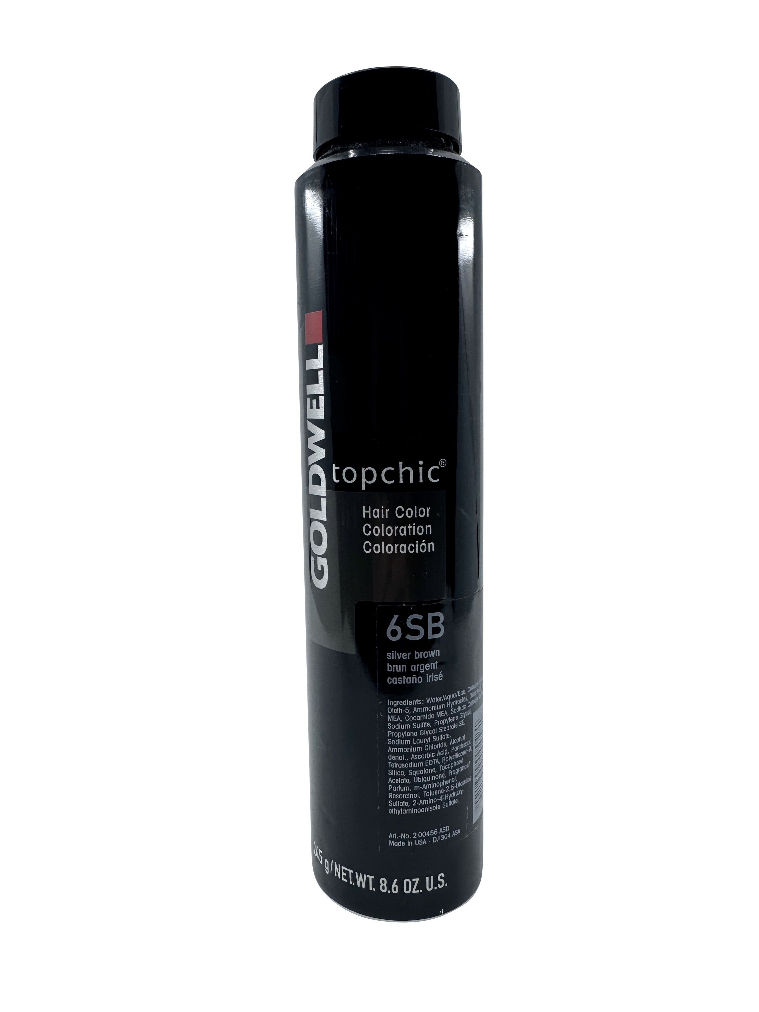 Goldwell Topchic Hair Color 6SB Silver Brown 8.6 OZ