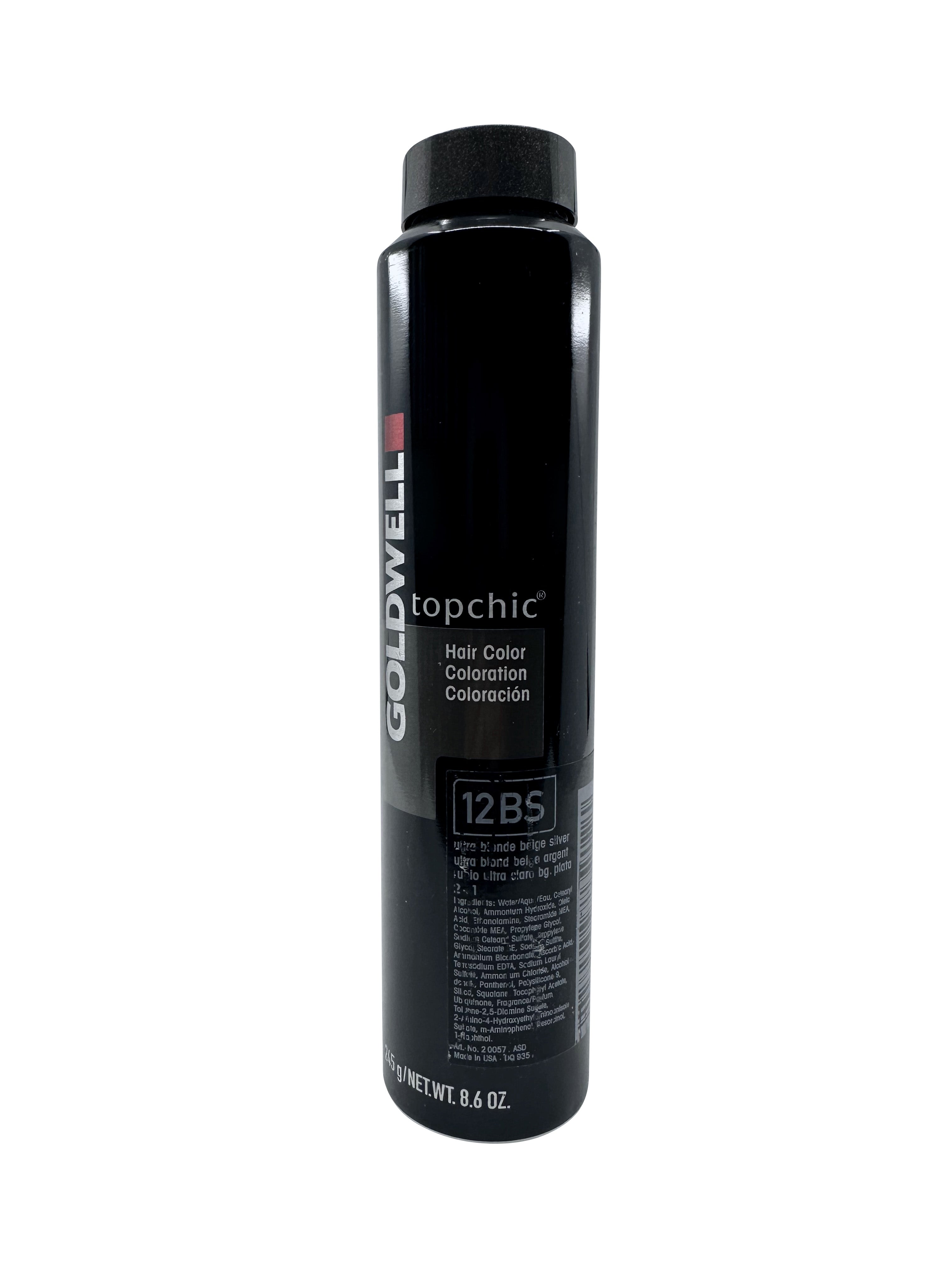 Goldwell Topchic Hair Color 12BS Ultra Blonde Beige Silver 8.6 OZ