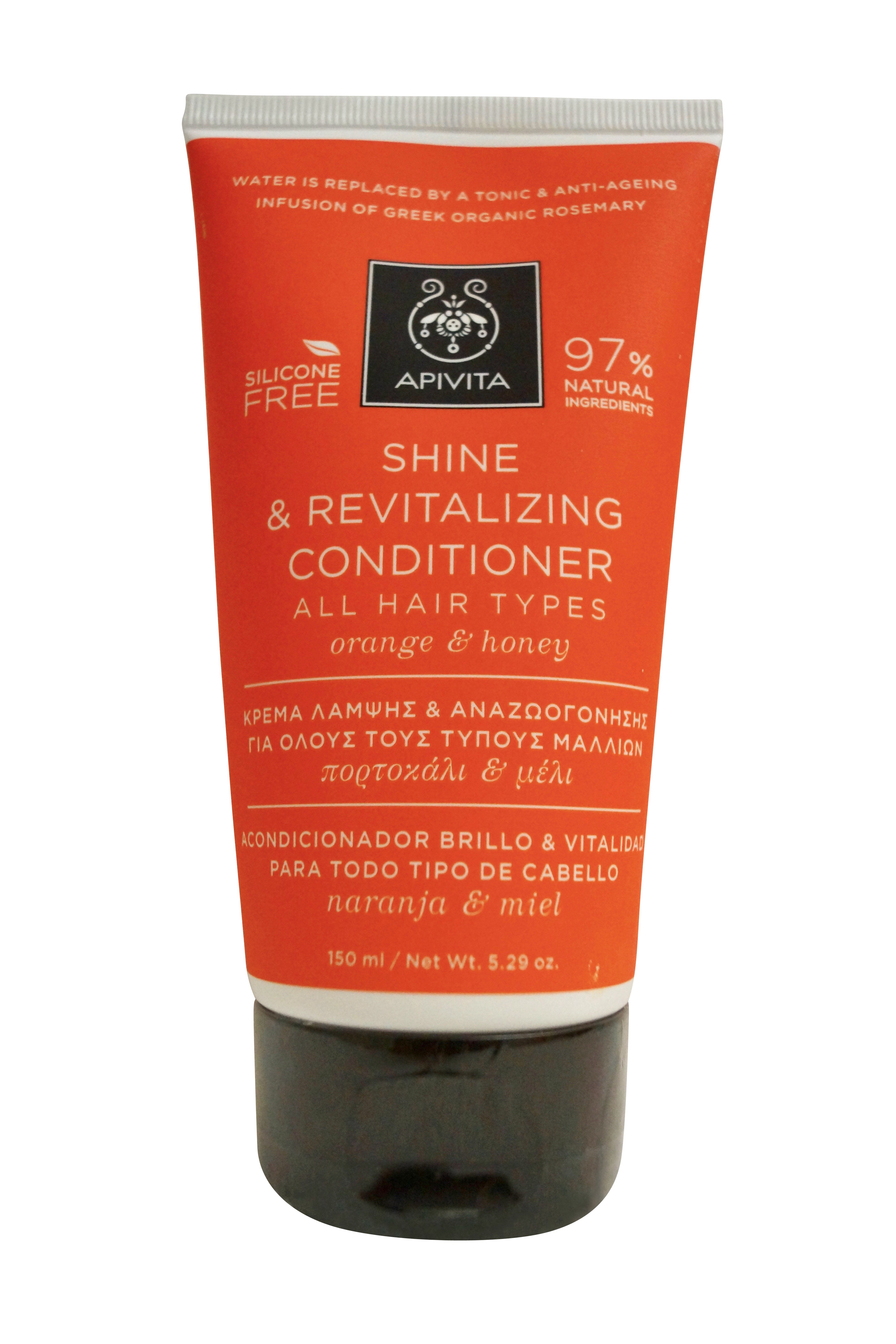 Apivita Shine & Revitalizing Conditioner with Orange & Honey 5.29 OZ