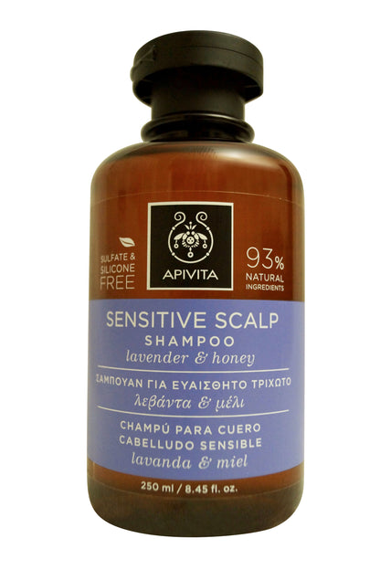 Apivita Sensitive Shampoo with Lavender & Honey 8.45 OZ