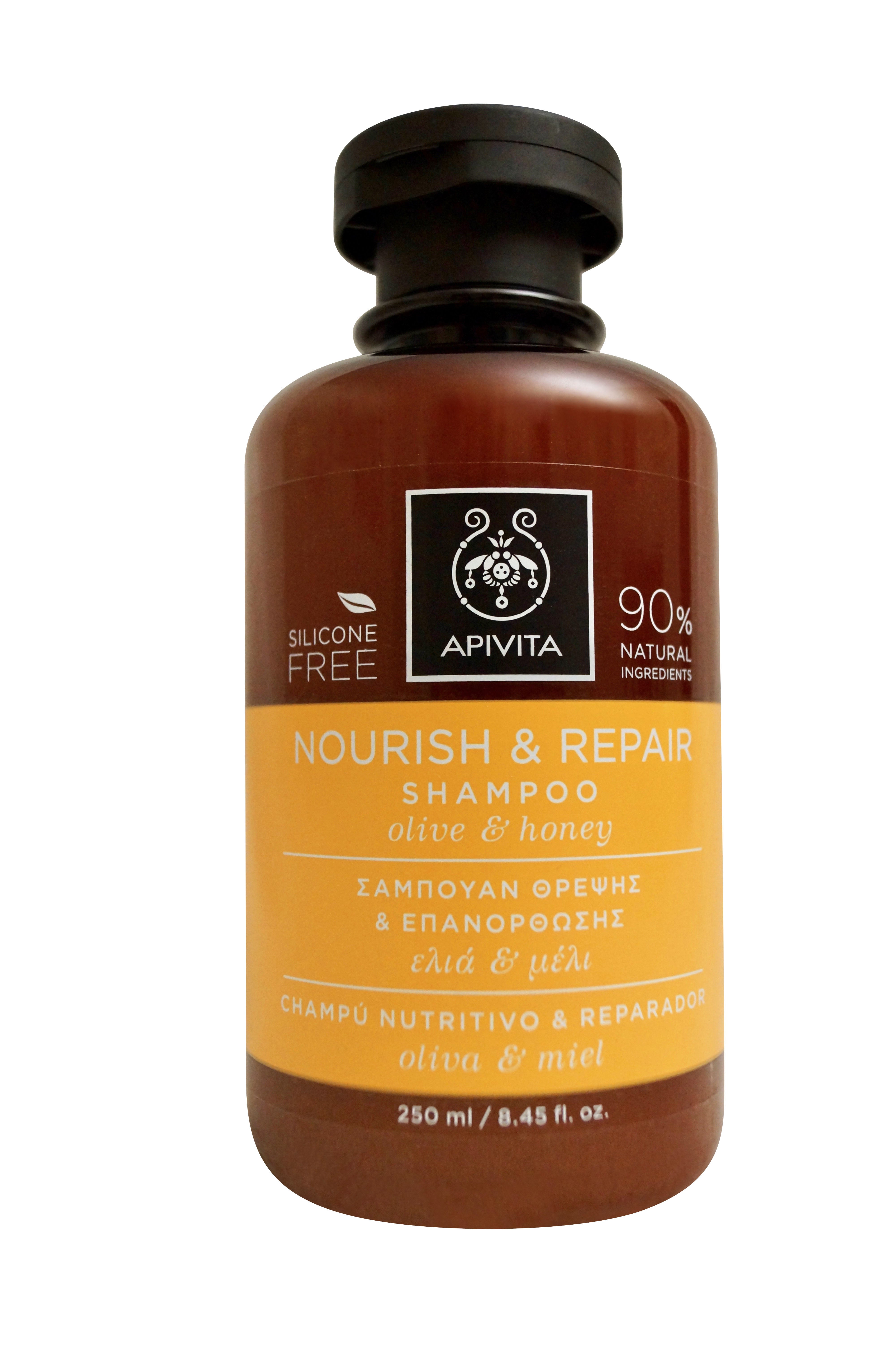 Apivita Nourish & Repair Shampoo Olive & Honey  8.45 OZ