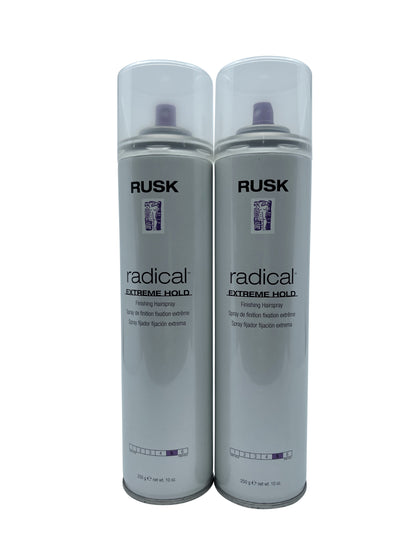 Rusk Radical Extreme Hold Finishing Spray 10 OZ Set of 2