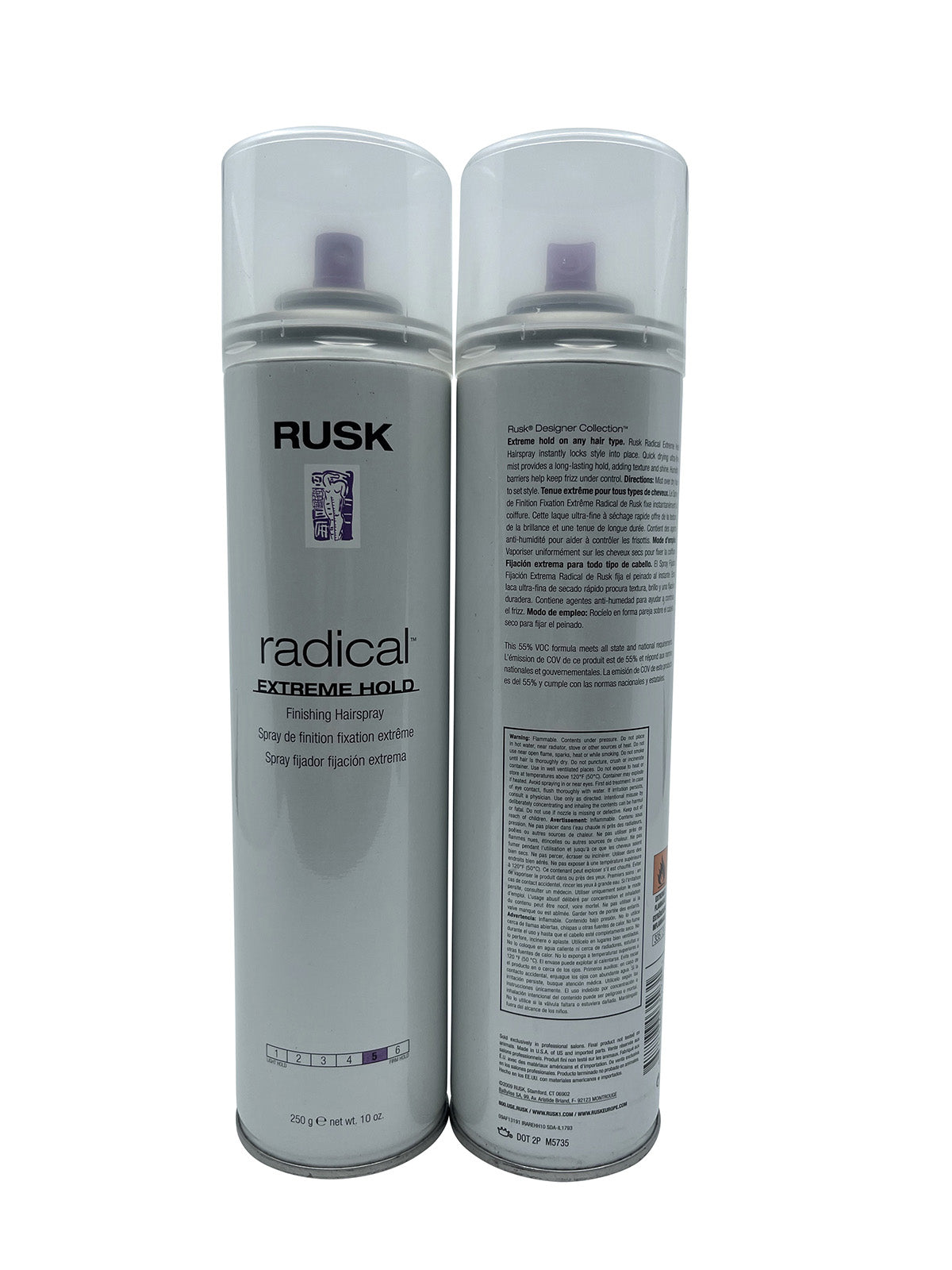 Rusk Radical Extreme Hold Finishing Spray 10 OZ Set of 2