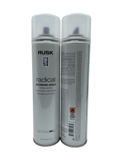 Rusk Radical Extreme Hold Finishing Spray 10 OZ Set of 2