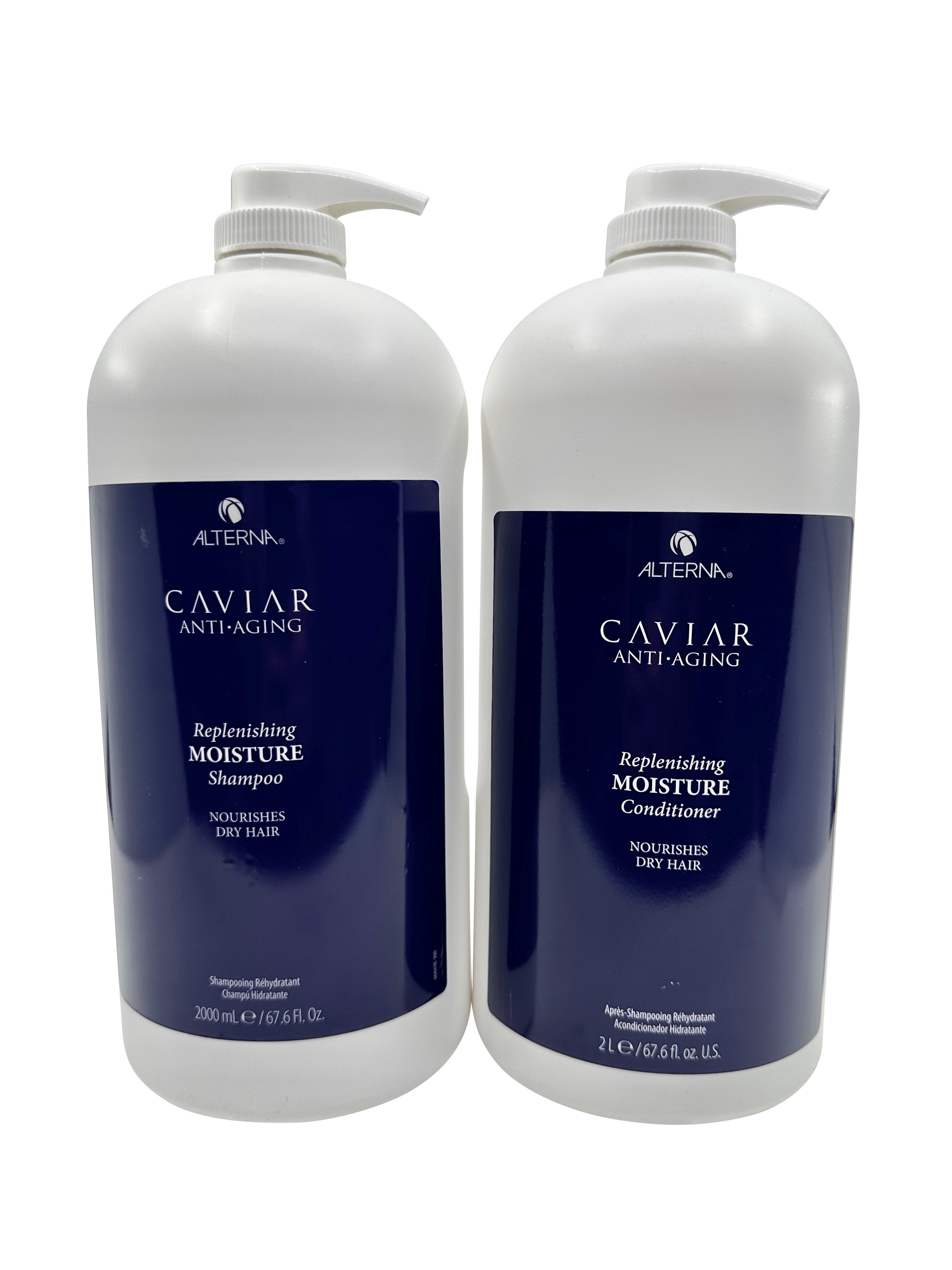 Alterna Caviar Replenishing Moisture Shampoo & Conditioner 67.6 OZ Each