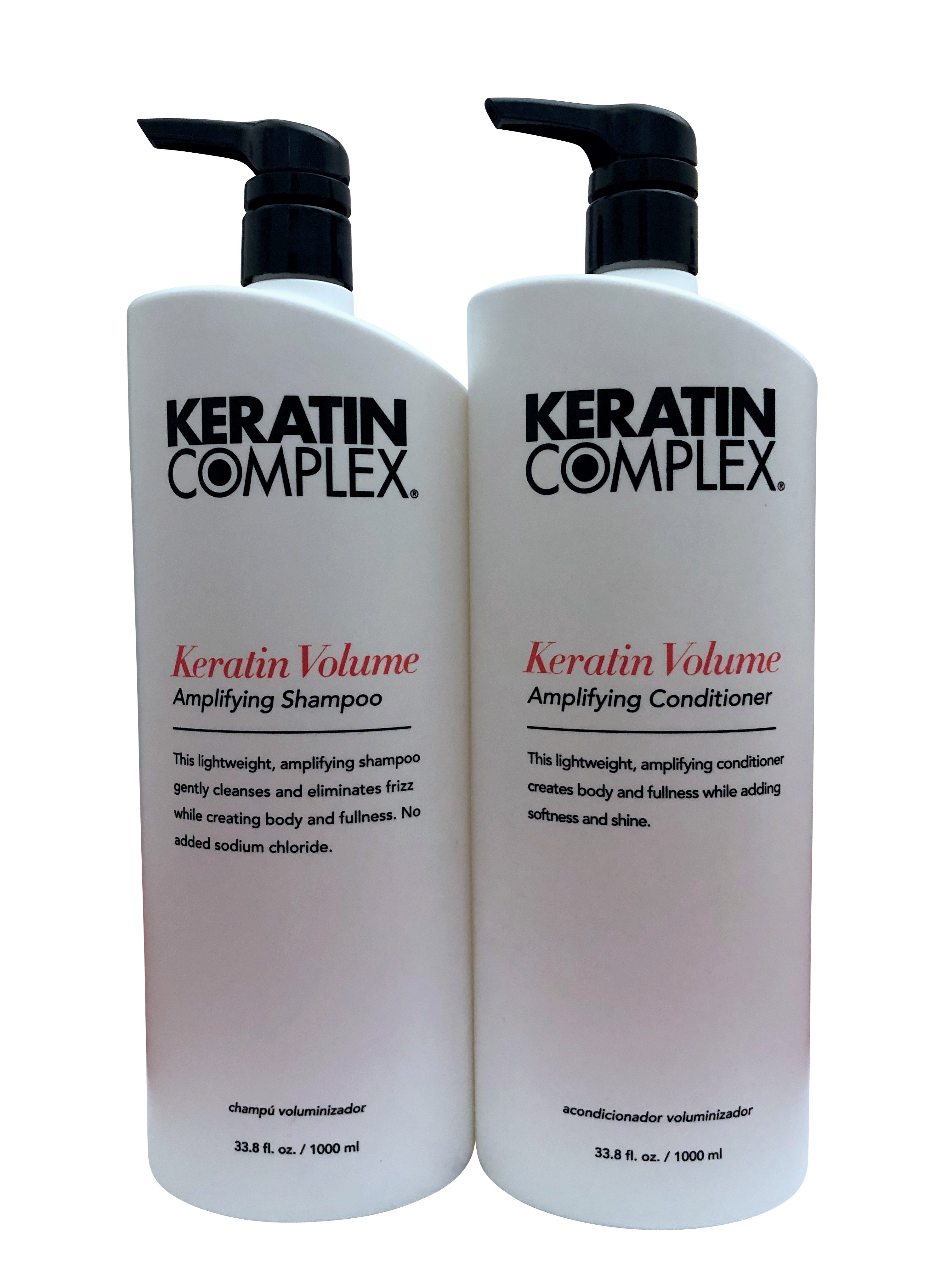 Keratin Complex Keratin Volume Amplifying Shampoo & Conditioner Set 33.8 OZ Ea