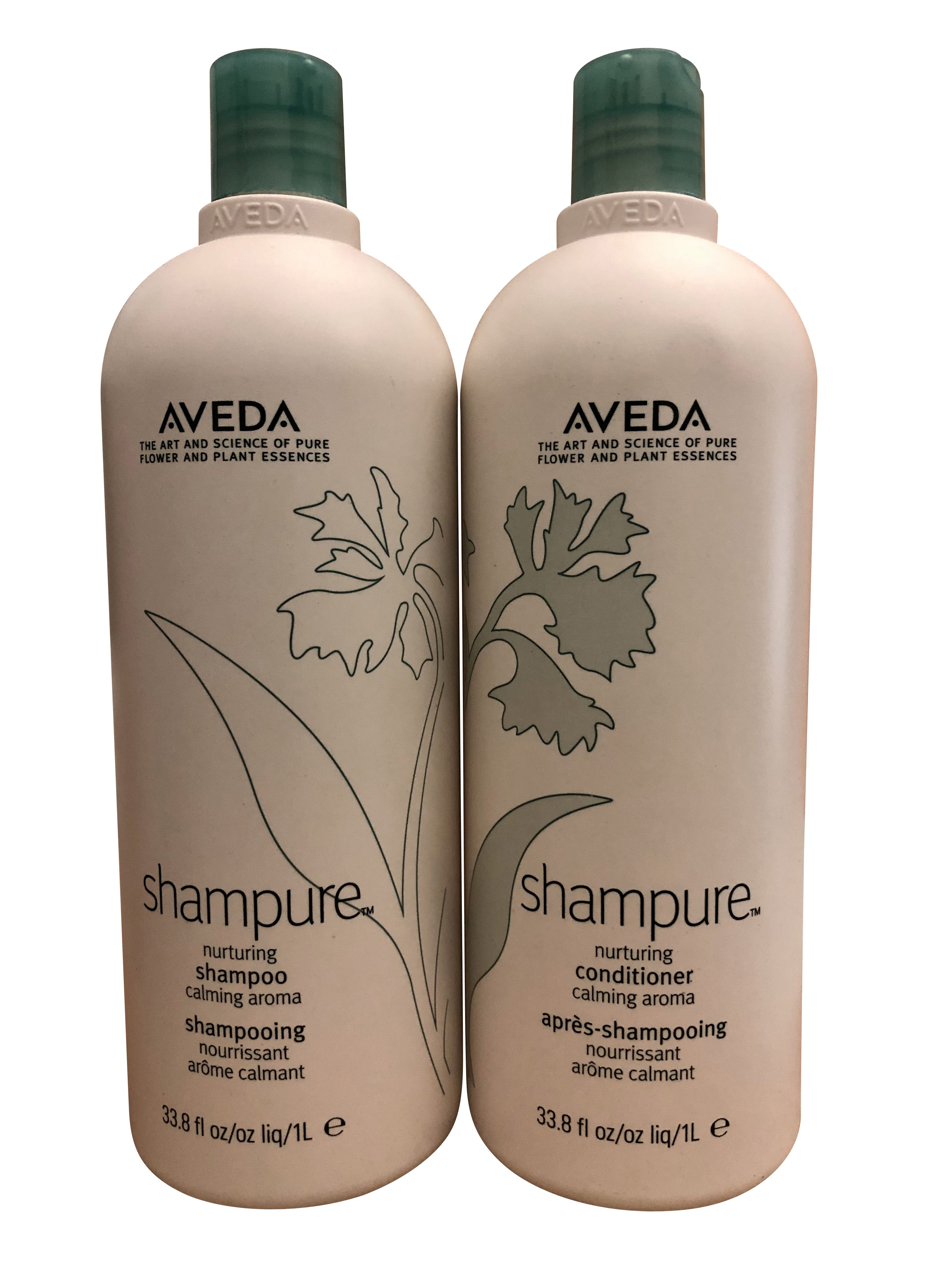 Aveda Shampure Nurturing Shampoo & Conditioner Set Calming Aroma 33.8 OZ Each