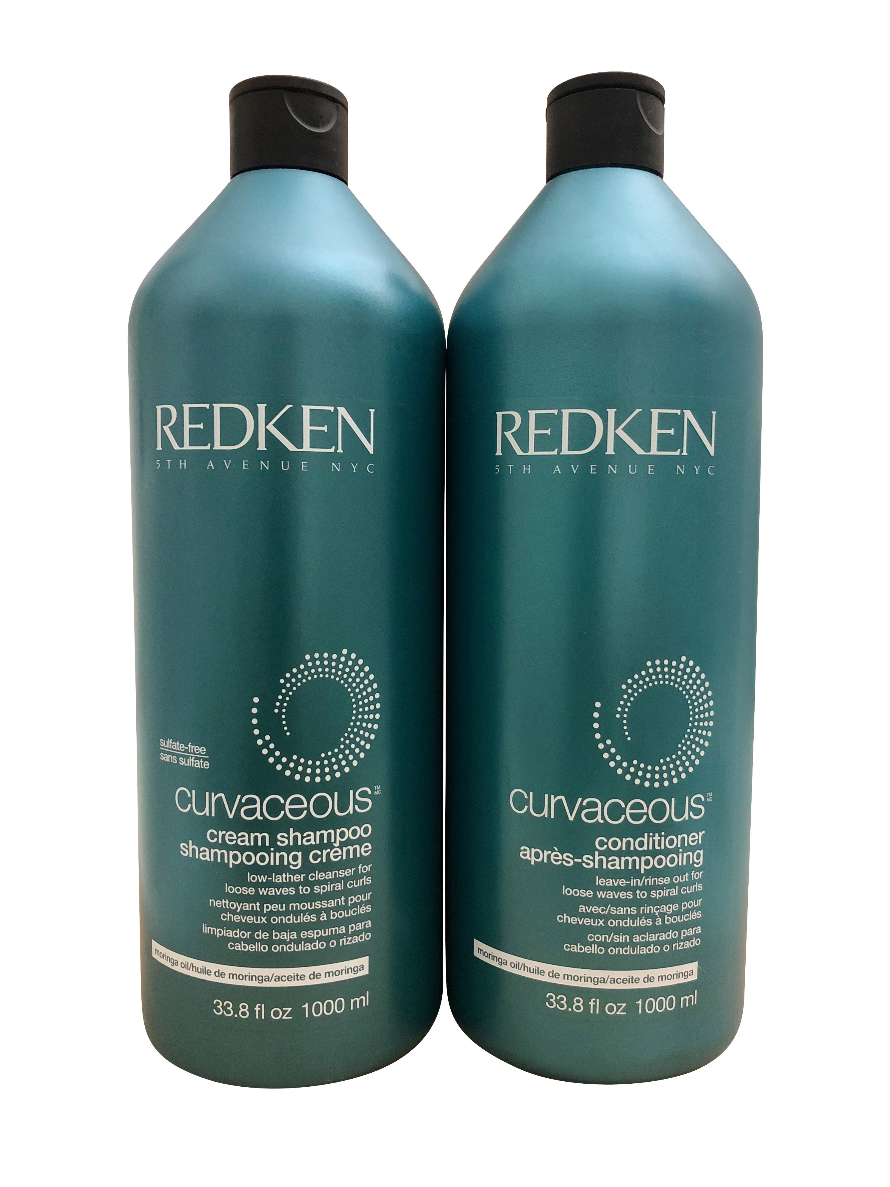 Redken Curvaceous Cream Shampoo & Conditioner Curly & Wavy Hair 33.8 OZ Duo