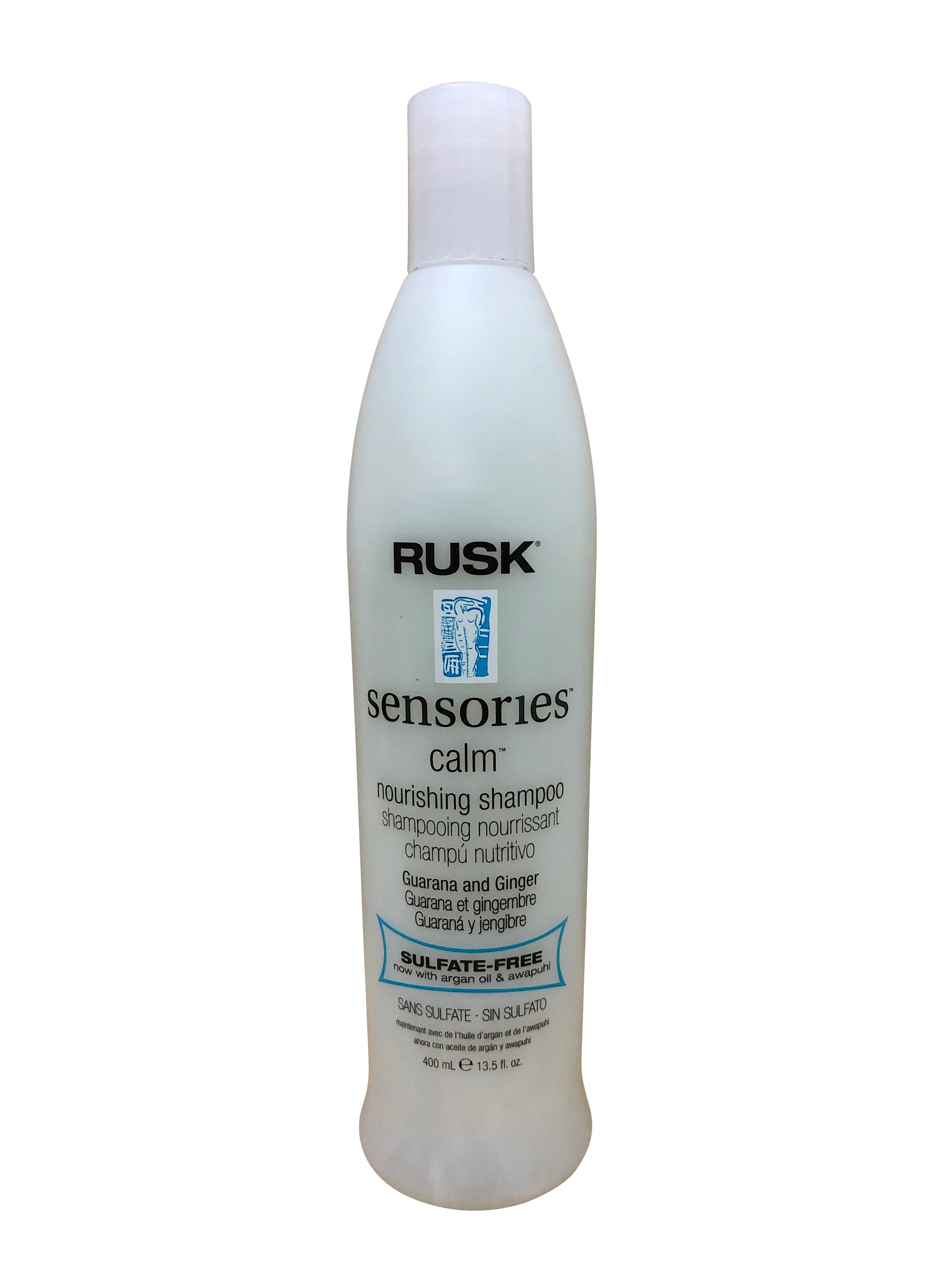 Rusk Sensories Calm Nourishing Shampoo Guarana & Ginger Sulfate Free 13.5 OZ