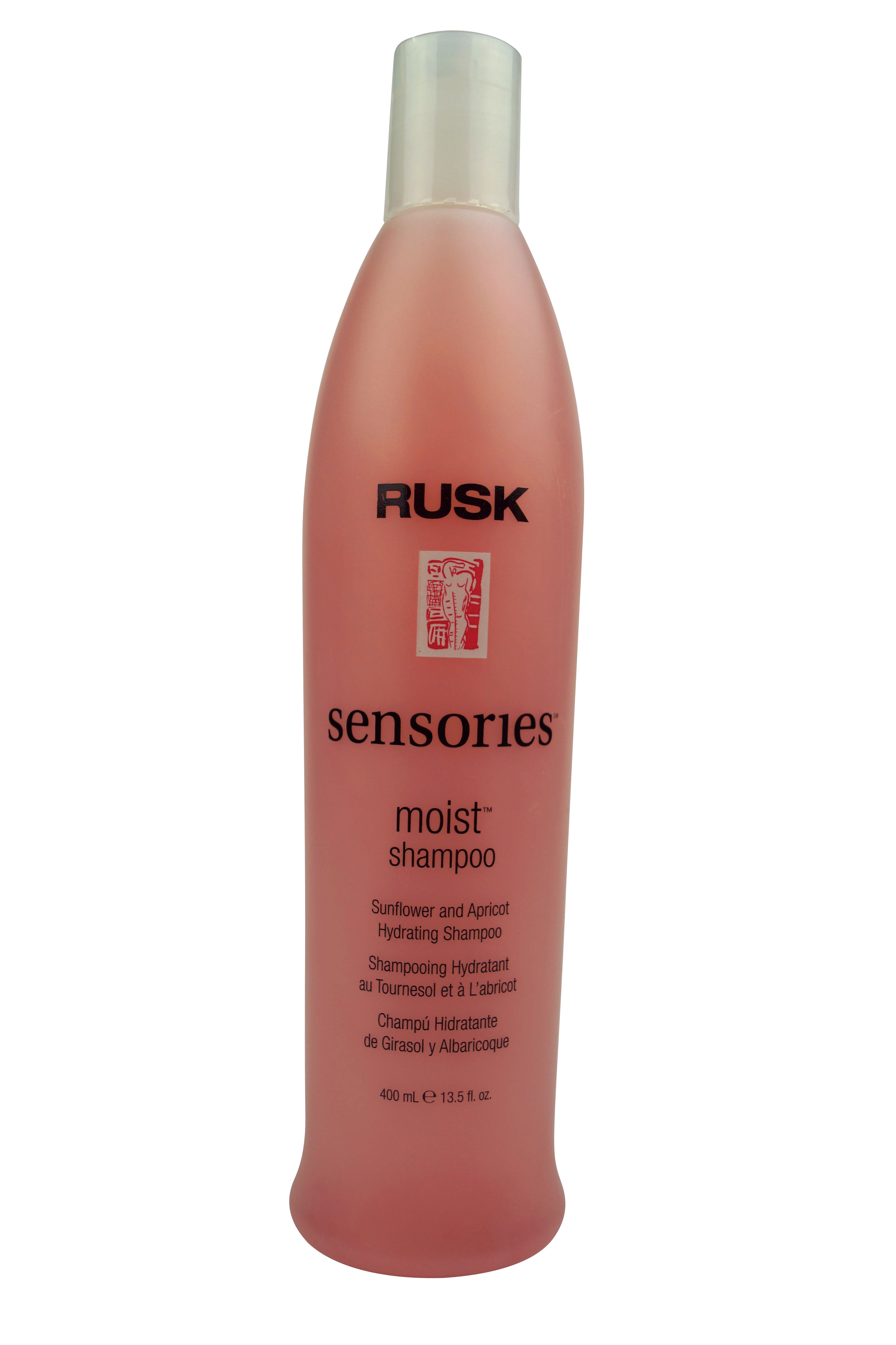 Rusk Sensories Moist Hydrating Shampoo, Sunflower and Apricot 13.5 oz