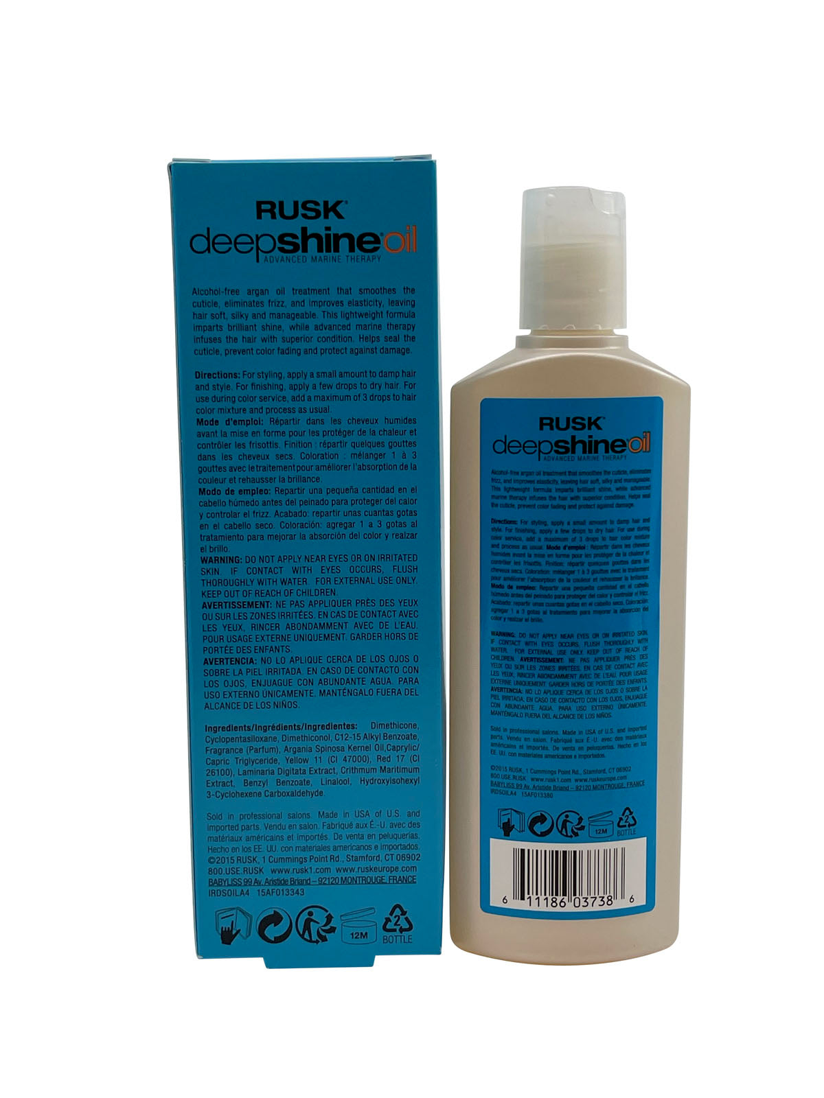 Rusk Deep Shine Oil Protective Oil Treatment 4 OZ