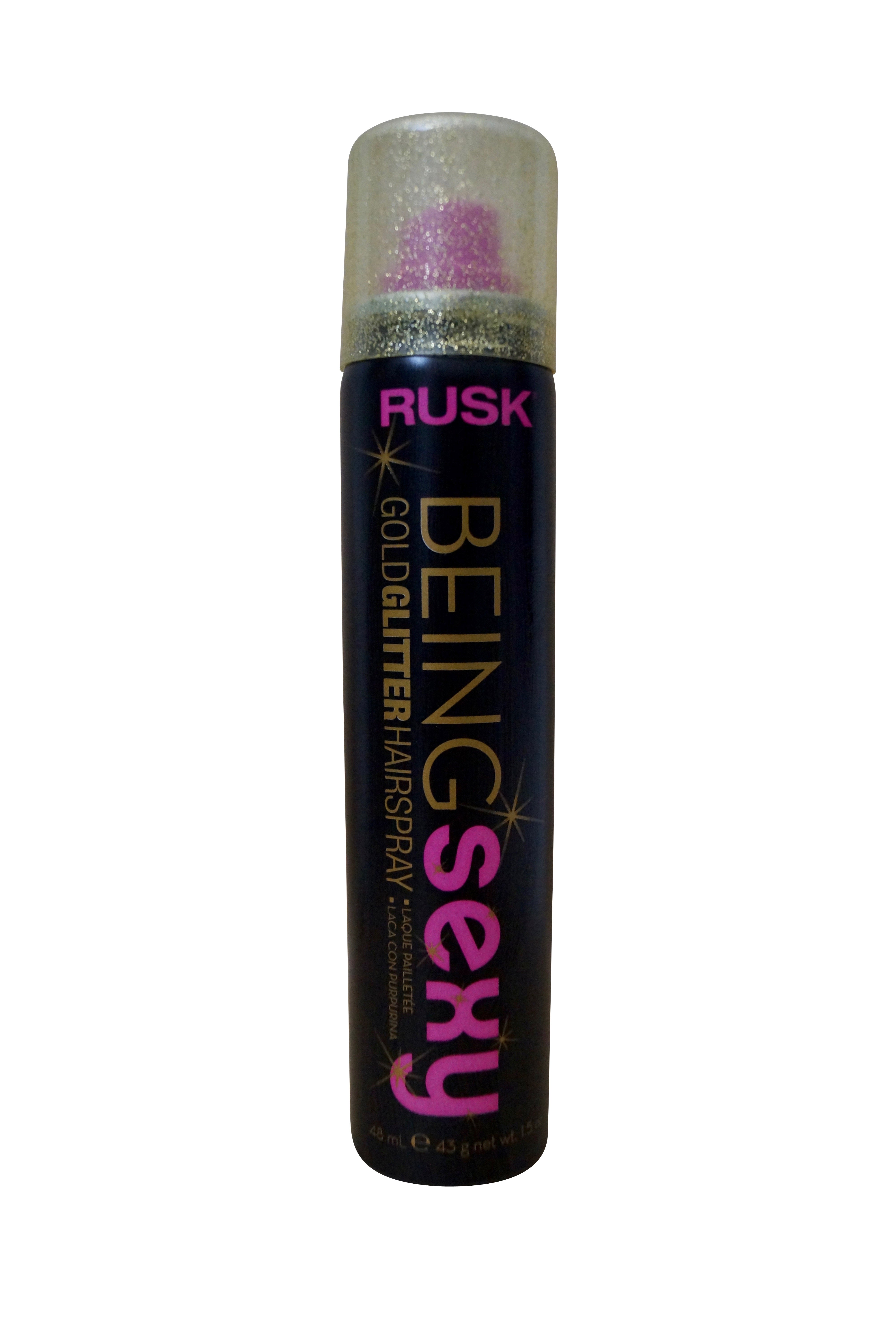 Rusk Being Sexy Silver Glitter Hairspray 1.5 OZ