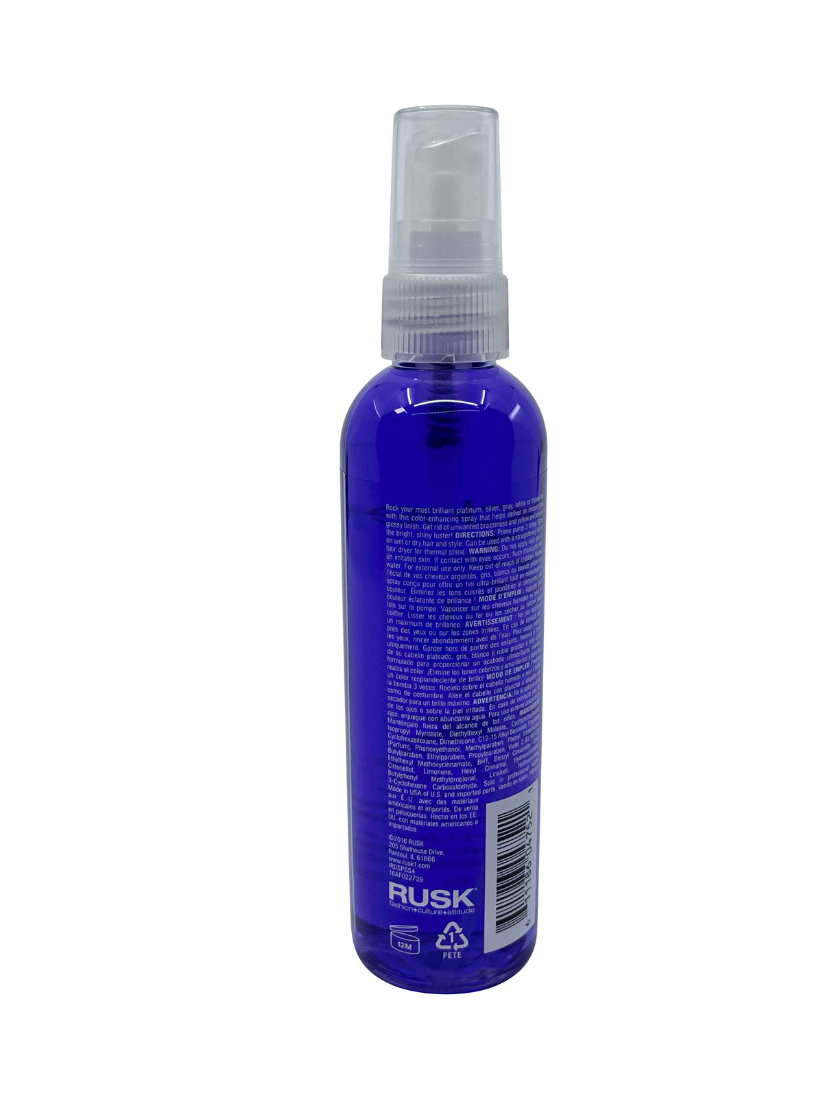 Rusk Deep Shine Platinum X Shine Spray 4 OZ