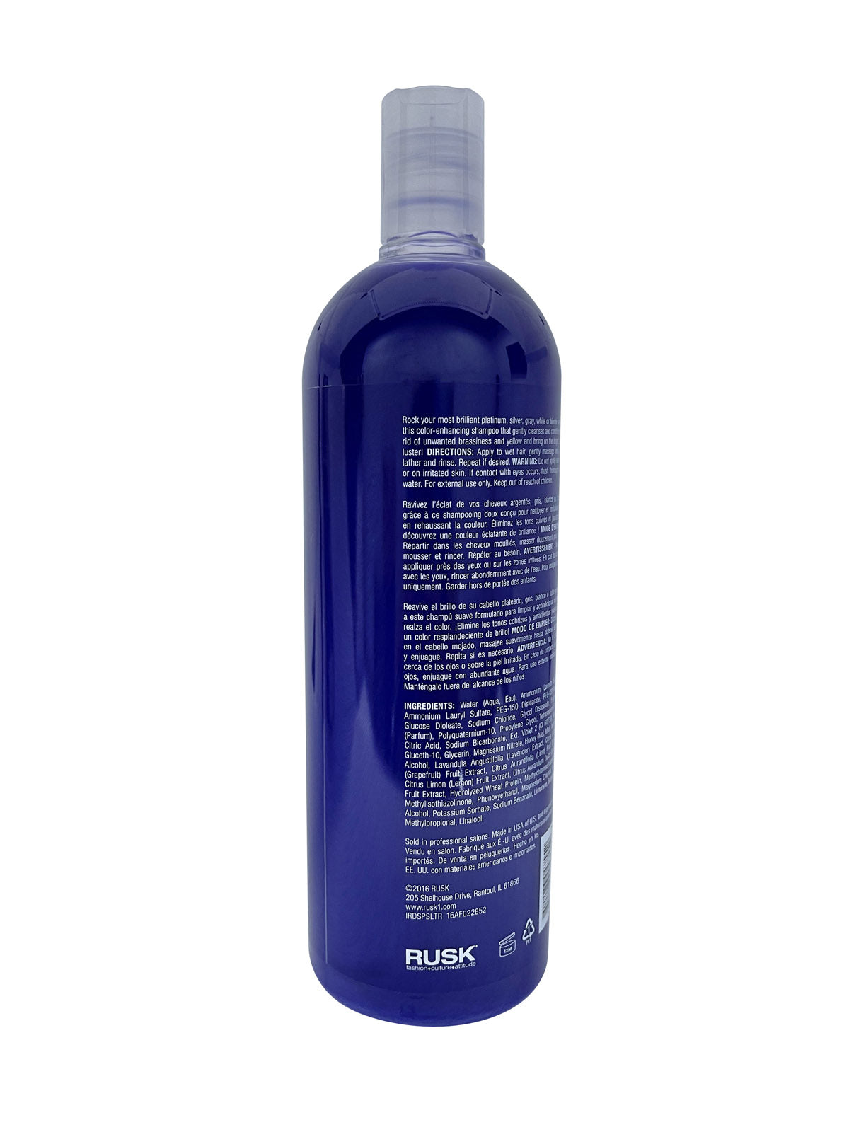 Rusk Deep Shine Platinum X Shampoo 33.8 OZ