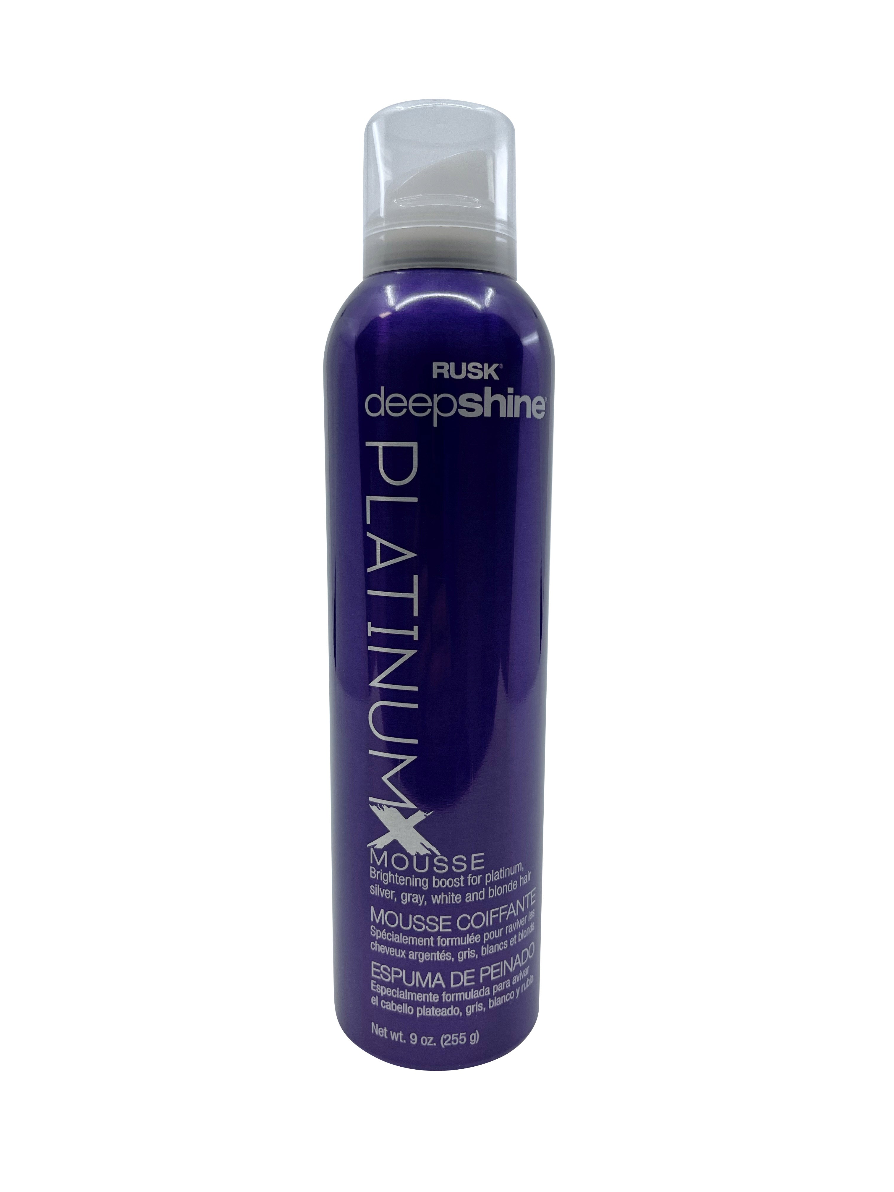 Rusk Deep Shine Platinum X Mousse 9 OZ