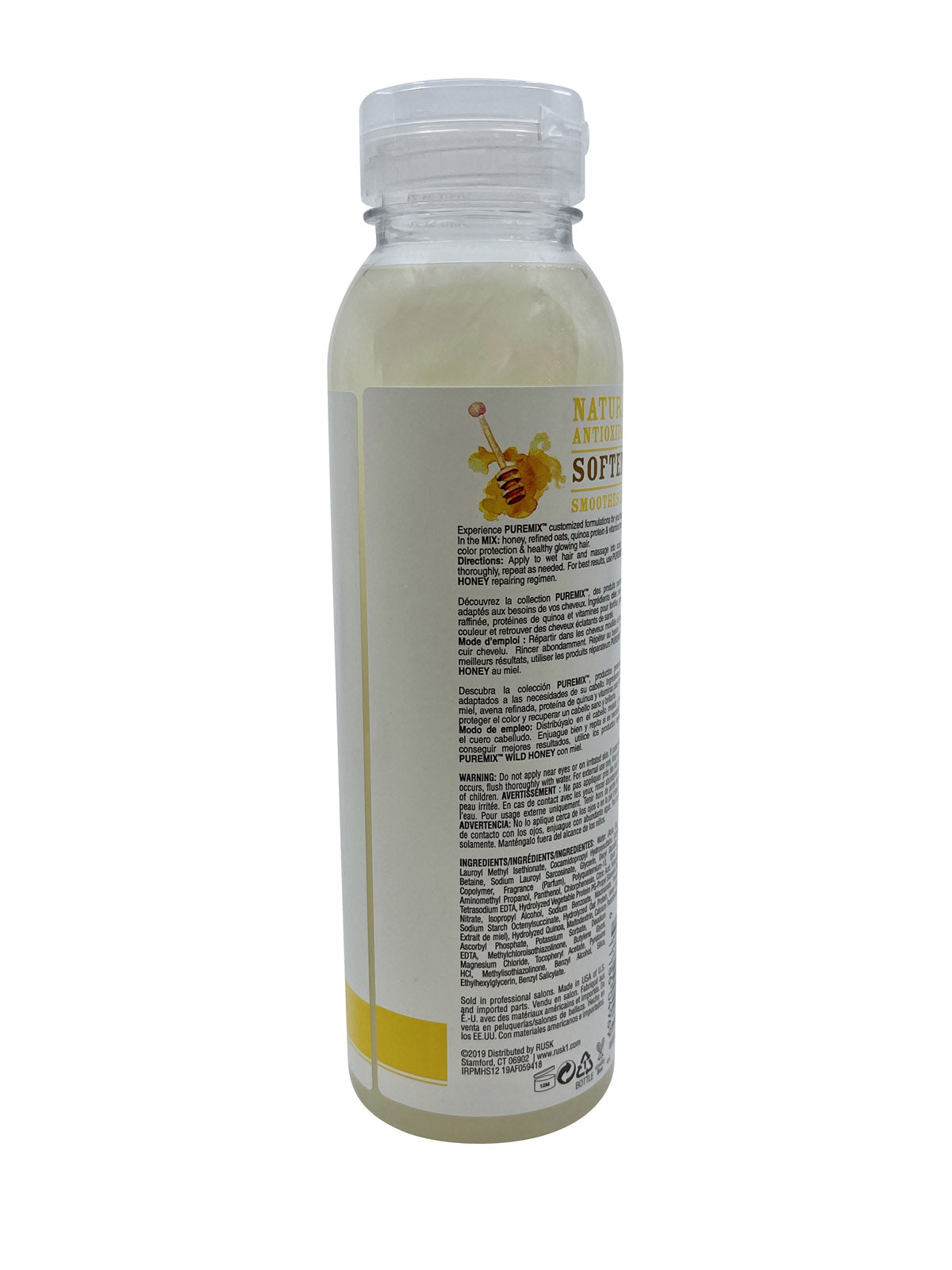 Rusk Pure Mix Wild Honey Repairing Shampoo Dry Hair 12 OZ