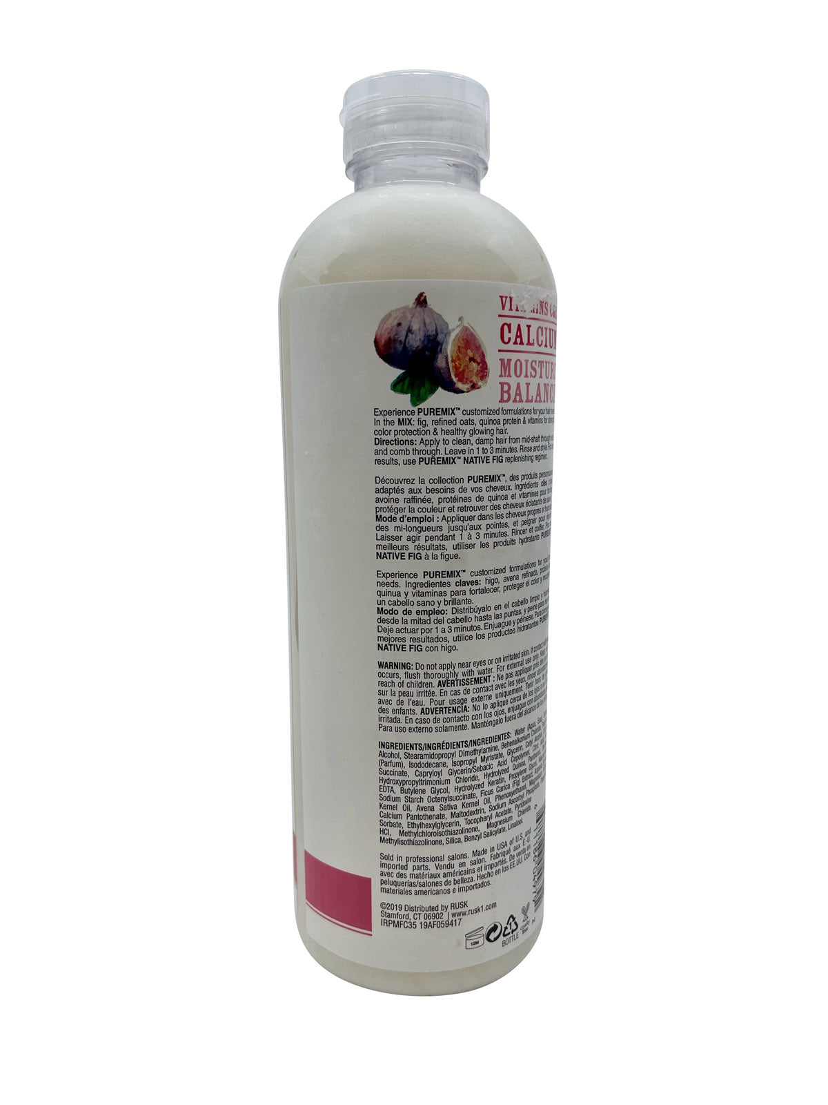 Rusk Pure Mix Native Fig Replenishing Conditioner Normal Hair 35 OZ