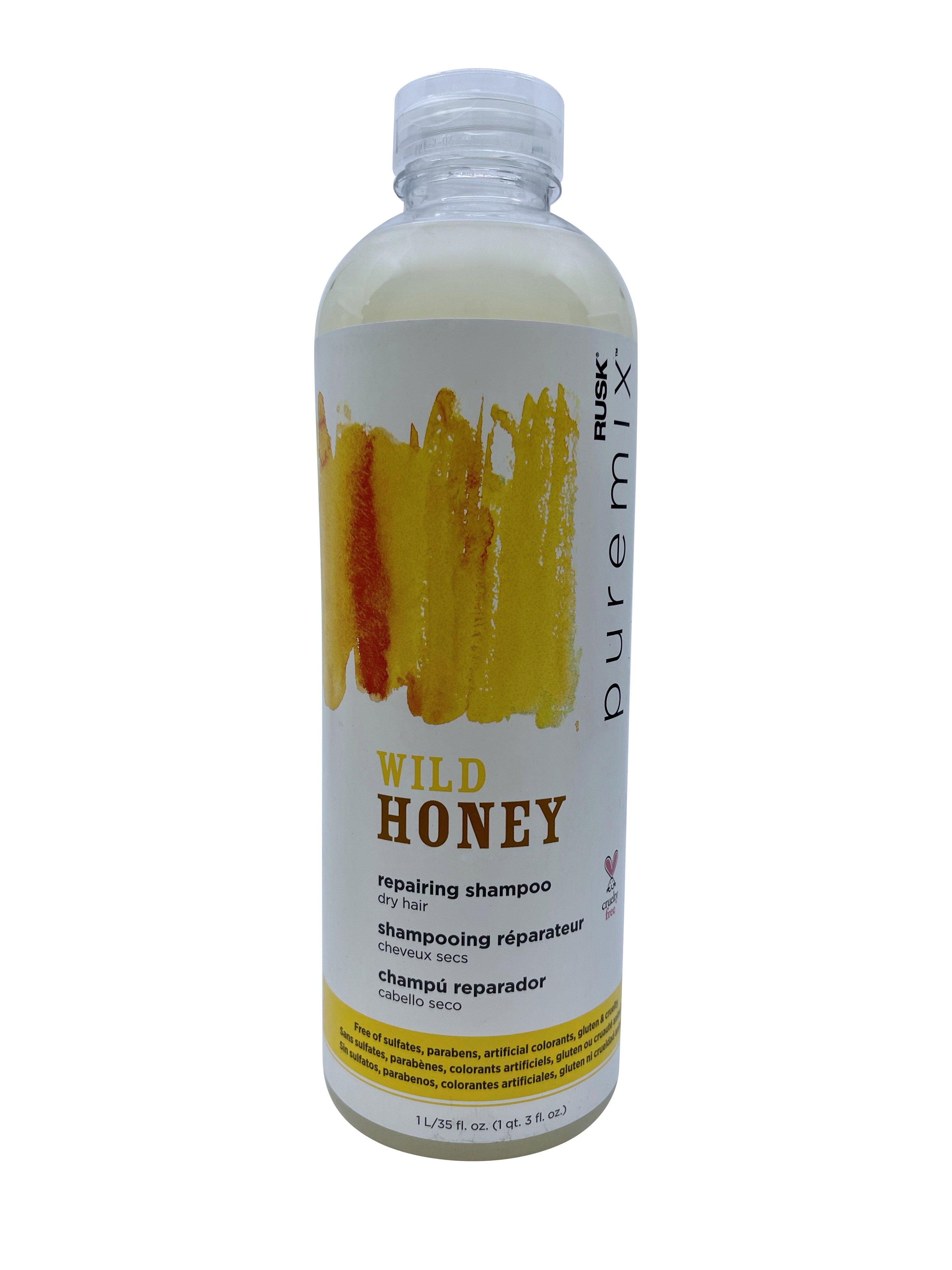 Rusk Pure Mix Wild Honey Repairing Shampoo Dry Hair 35 OZ