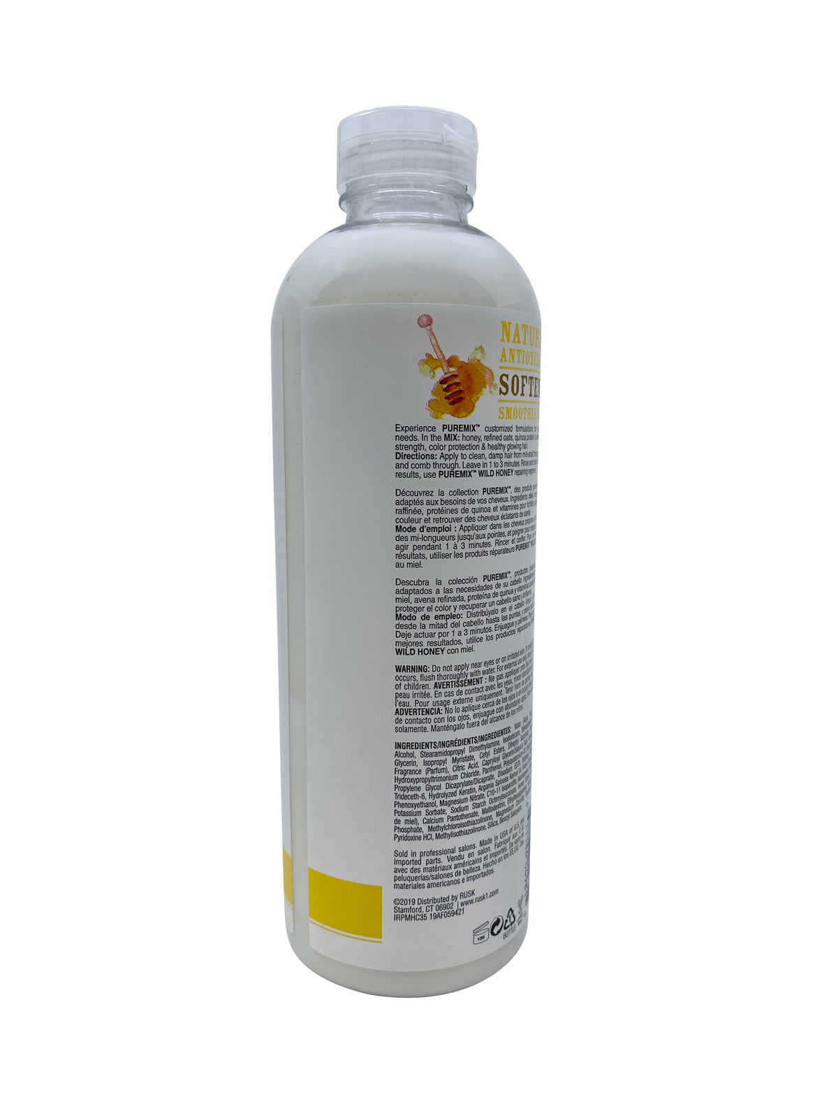 Rusk Pure Mix Wild Honey Repairing Conditioner Dry Hair 35 OZ