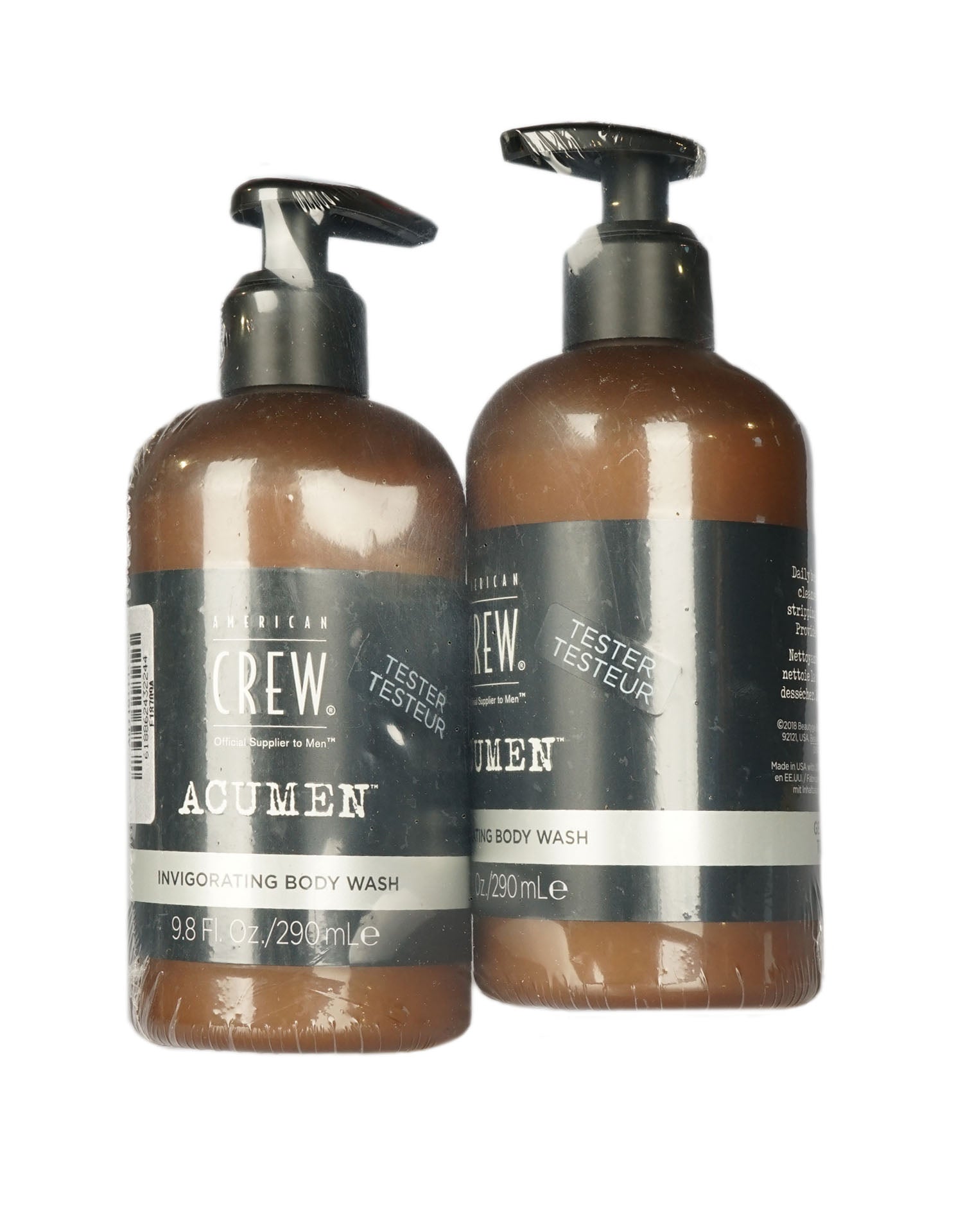 American Crew Acumen Invigorating Body Wash 9.8 OZ Set of 2