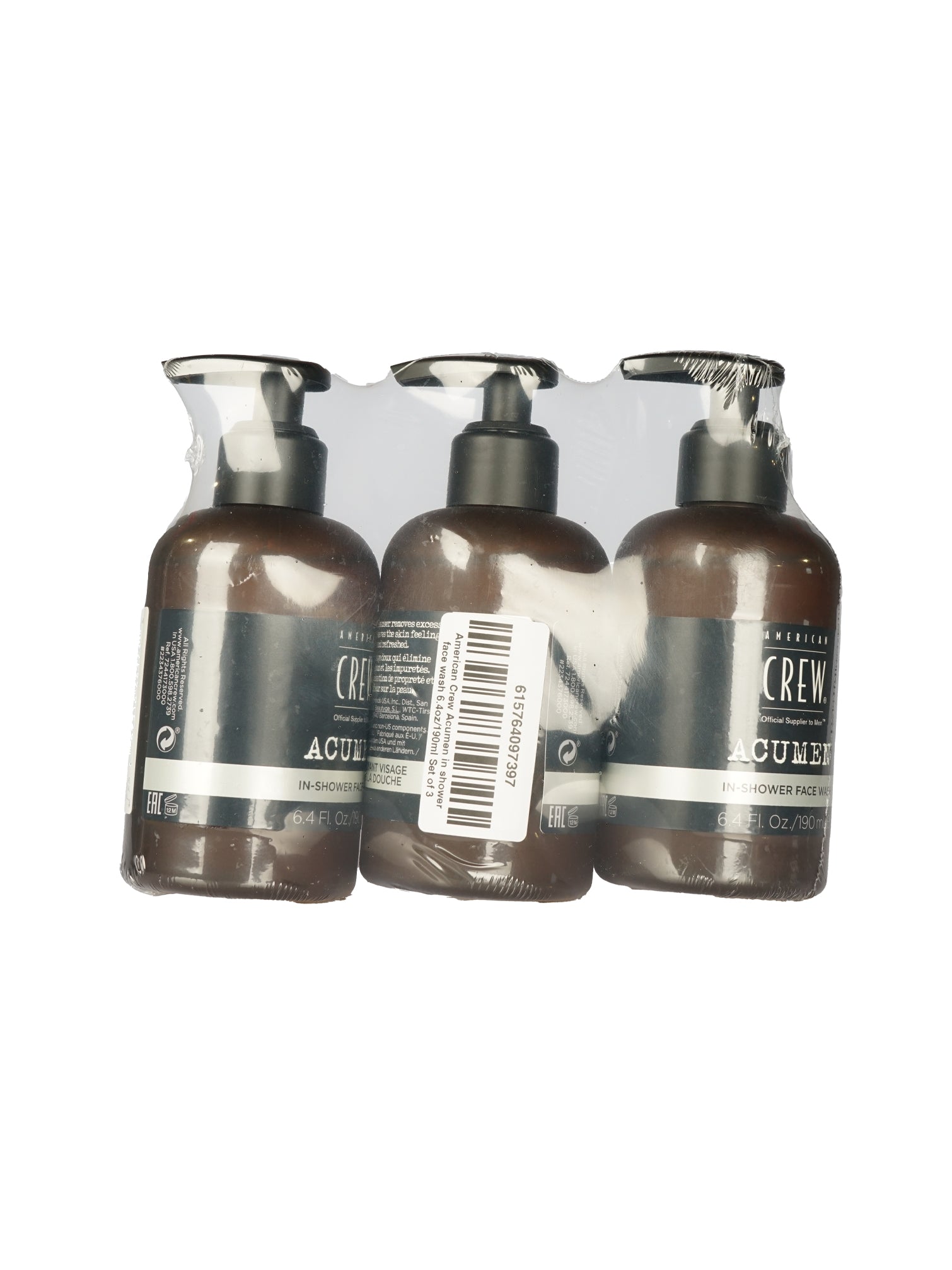 American Crew Acumen In Shower Face Wash 6.4 OZ Set of 2