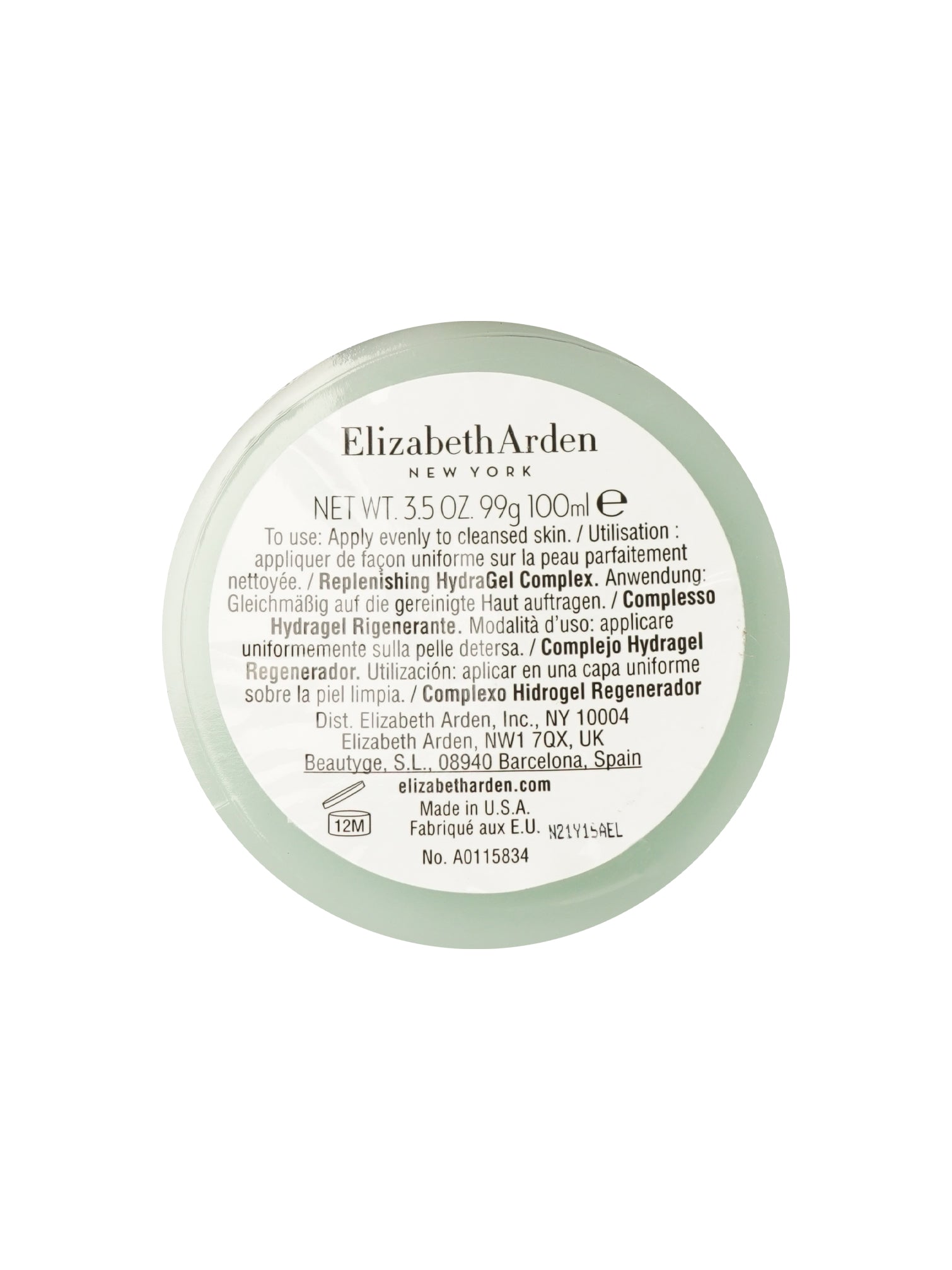 Elizabeth Arden Visible Difference Replenishing HydraGel Complex 3.5 OZ Unboxed