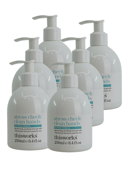 ThisWorks Stress Check Clean Hands Hand Gel 8.4 OZ Set of 6