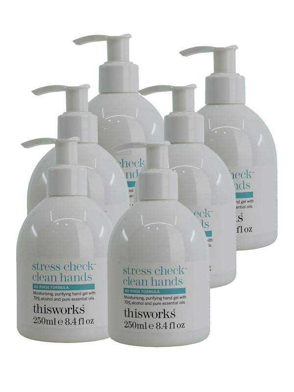 ThisWorks Stress Check Clean Hands Hand Gel 8.4 OZ Set of 6 – Beautyvice