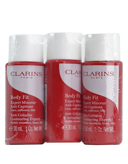 Clarins Body Fit Ani cellulite Contouring Expert 1 OZ Set of 3