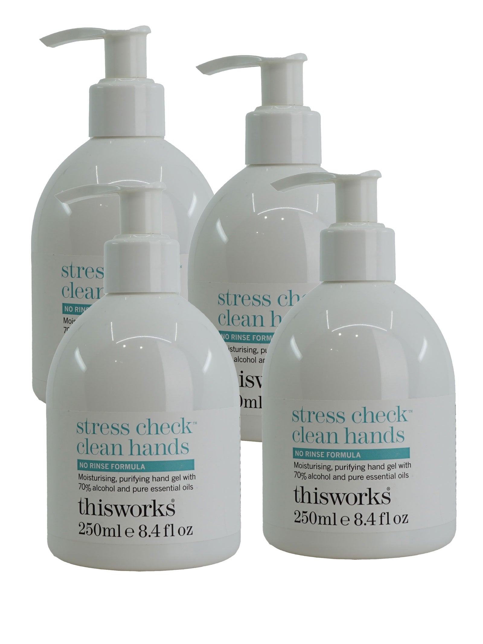 ThisWorks Stress Check Clean Hands Hand Gel 8.4 OZ Set of 4